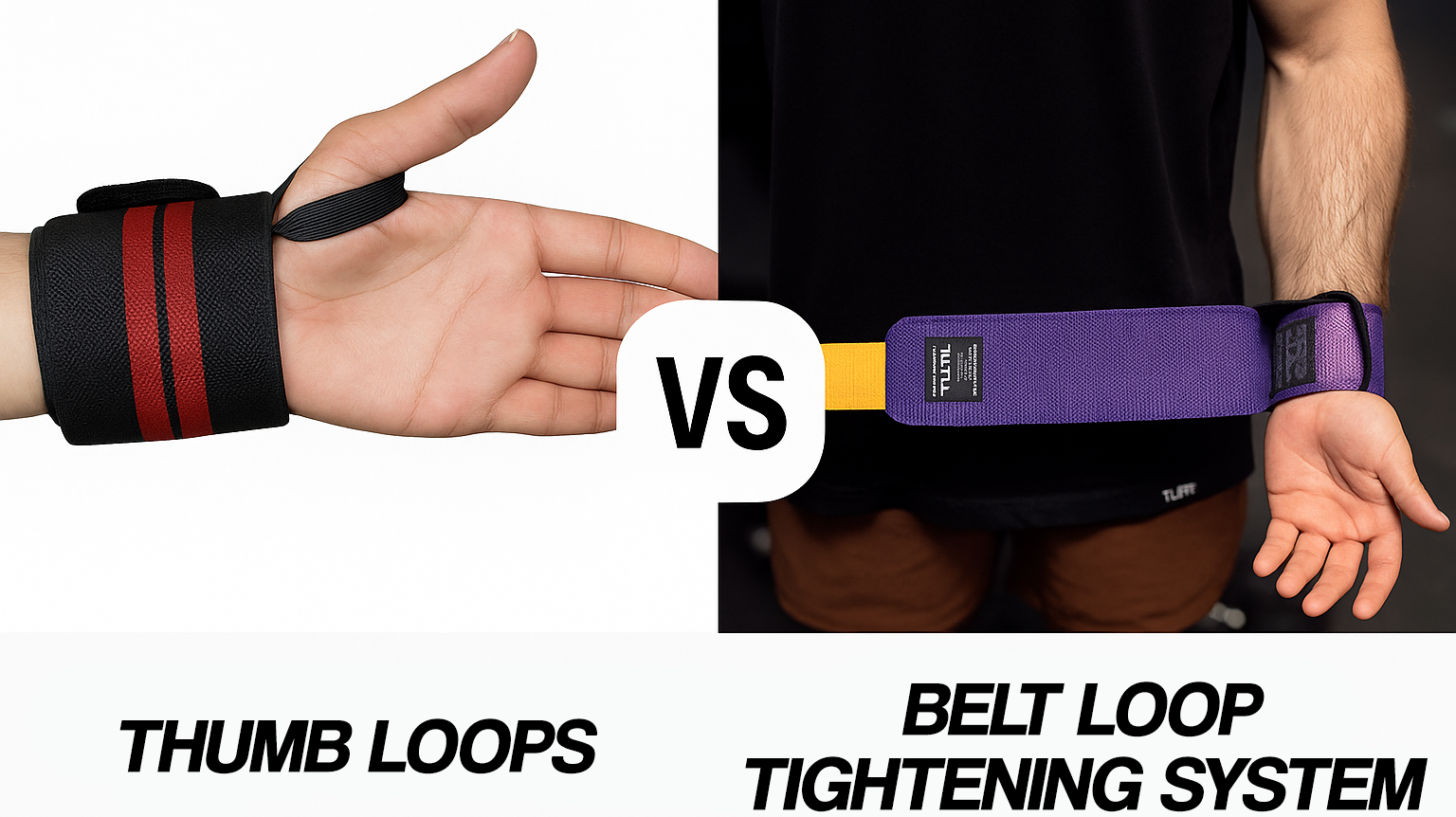 Belt Loop Tightening System vs. Thumb Loop Wrist Wraps – Which is Better for Lifting?