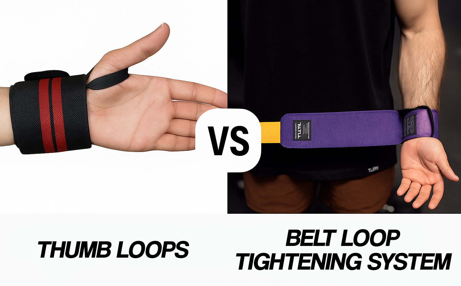 Belt Loop Tightening System vs. Thumb Loop Wrist Wraps – Which is Better for Lifting?