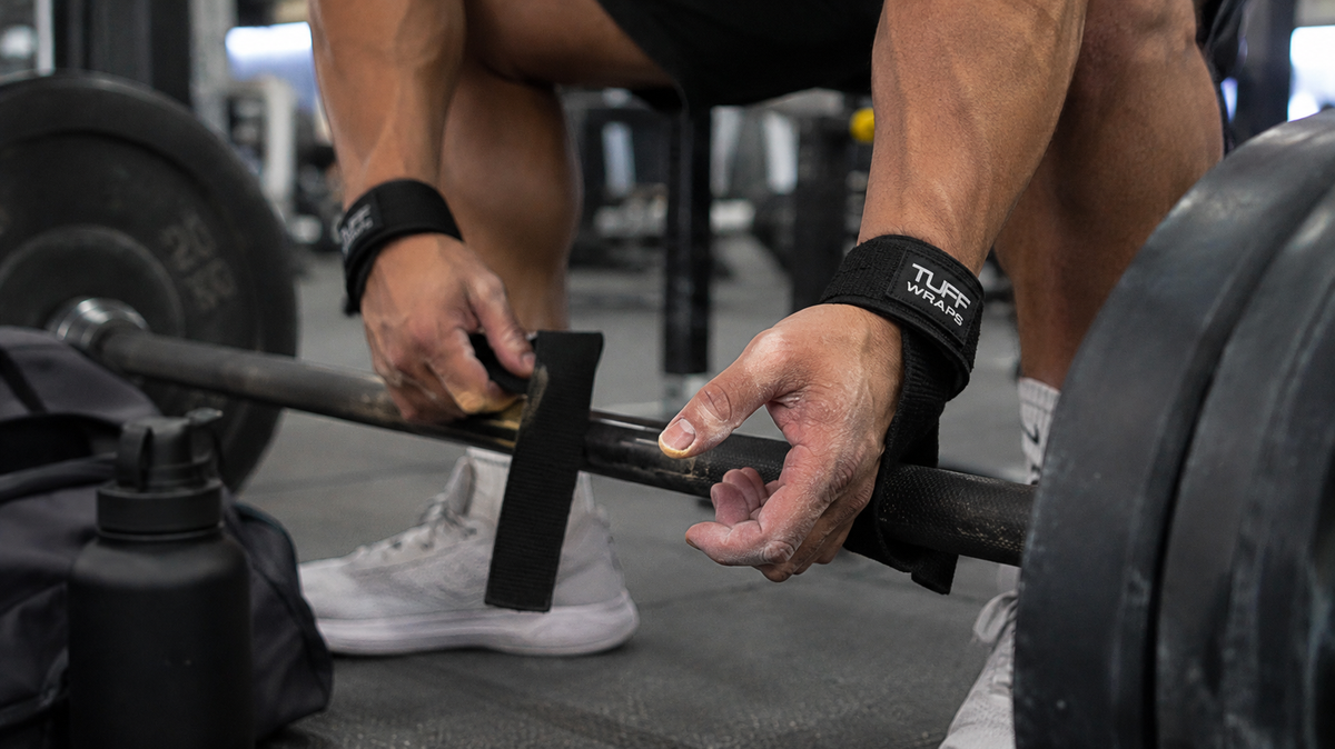 Calluses from lifting beside a barbell and TuffWraps lifting straps