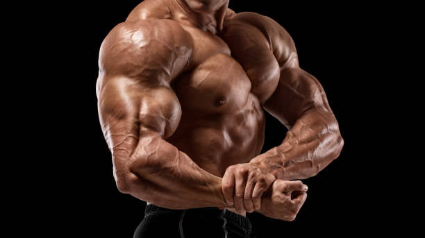 man with gym pump post workout