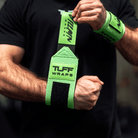 16" Villain "STIFF" Wrist Wraps - Neon Green TuffWraps.com