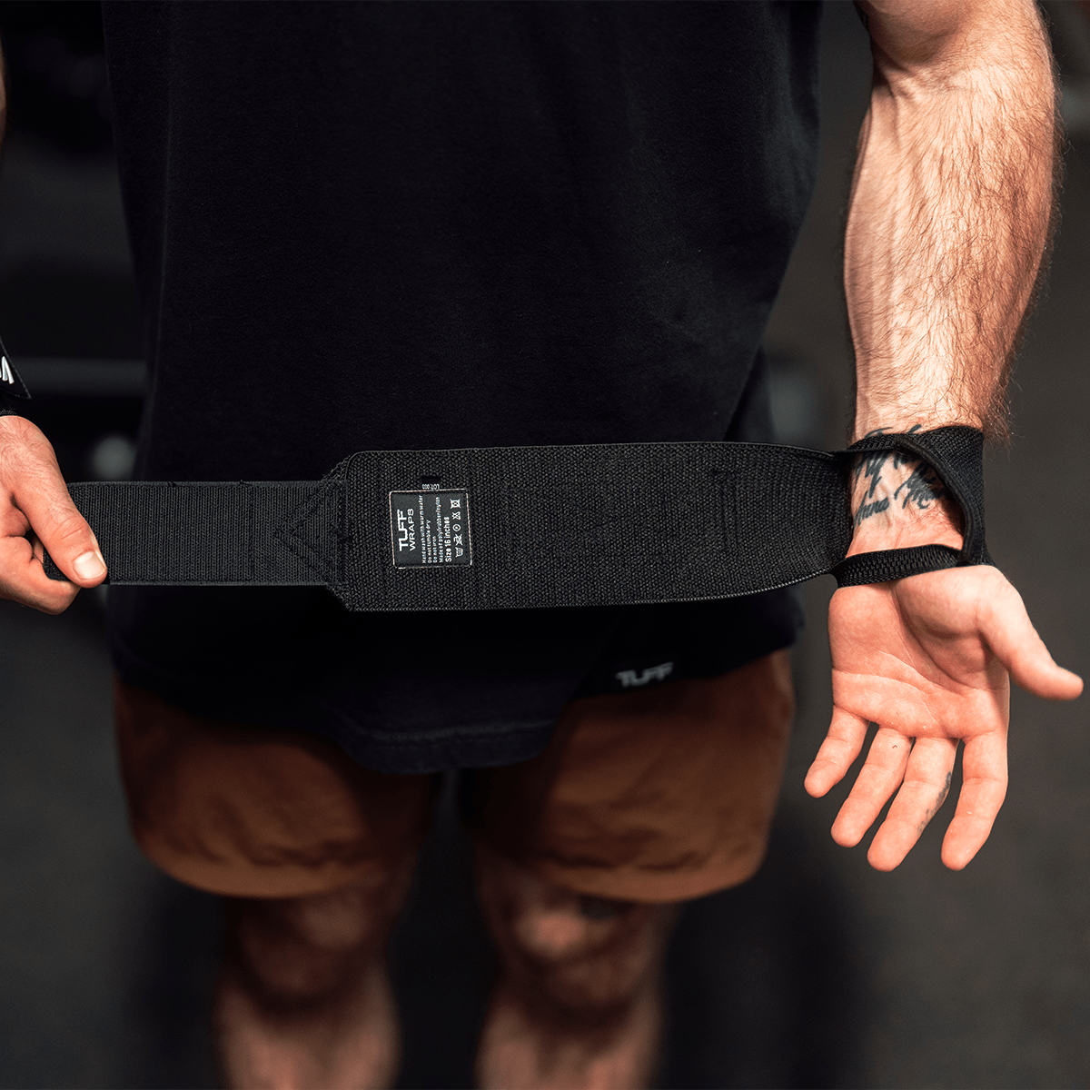 16" Villain Wrist Wraps - Bench Row Records TuffWraps.com