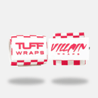 16" Villain Wrist Wraps - Checkerboard (Pink/White) 16 inch TuffWraps.com