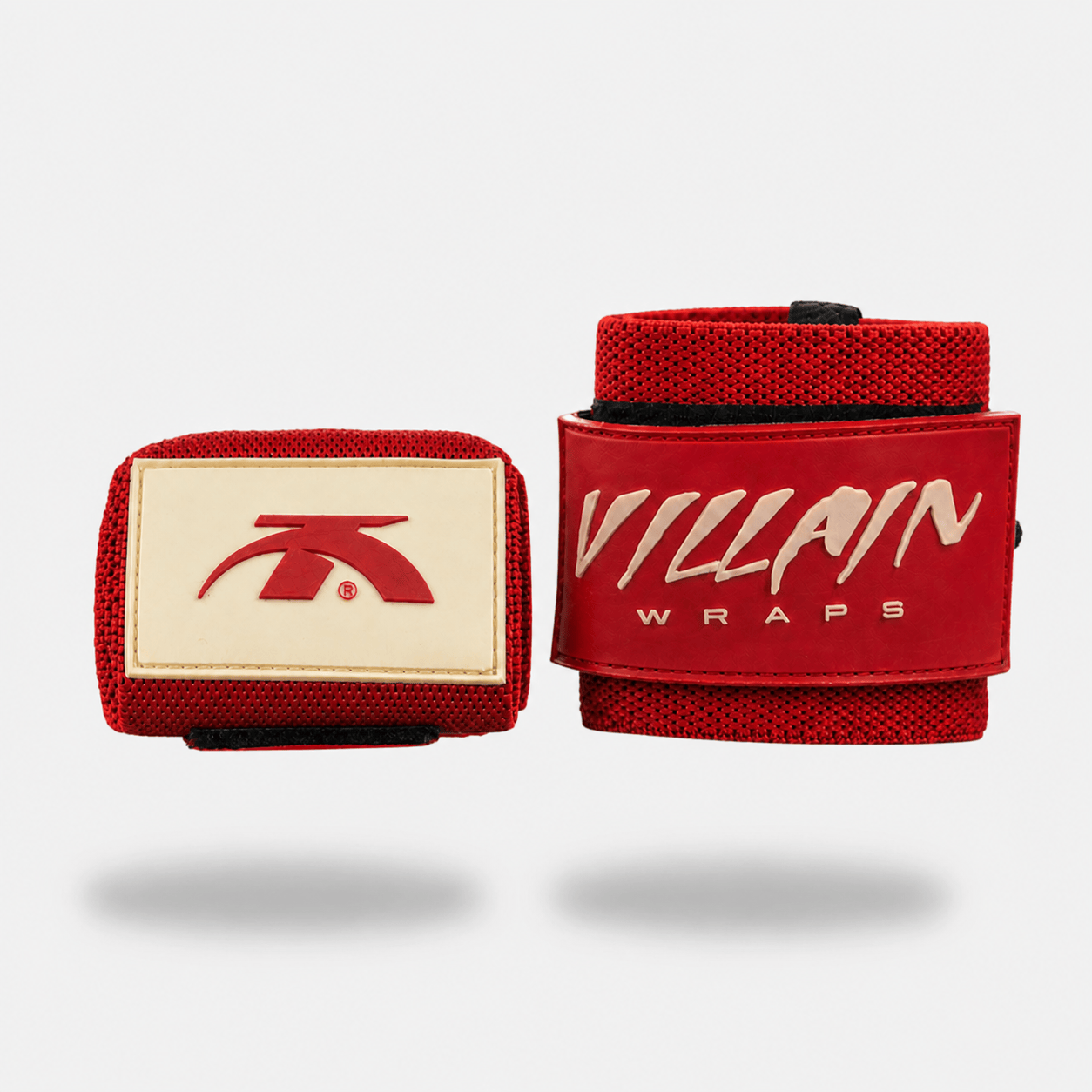 16" Villain Wrist Wraps - Crimson 16 inch TuffWraps.com