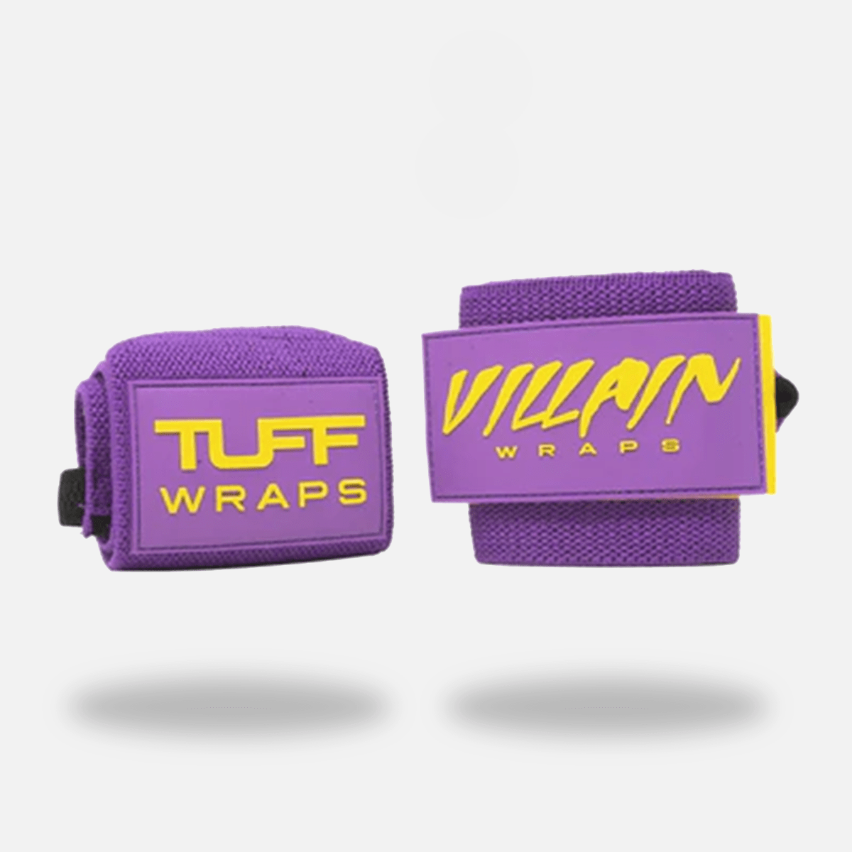 16" Villain Wrist Wraps - Purple & Yellow 16 inch TuffWraps.com