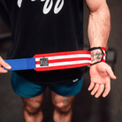 24" Villain Wrist Wraps - Merica' 24 inch TuffWraps.com