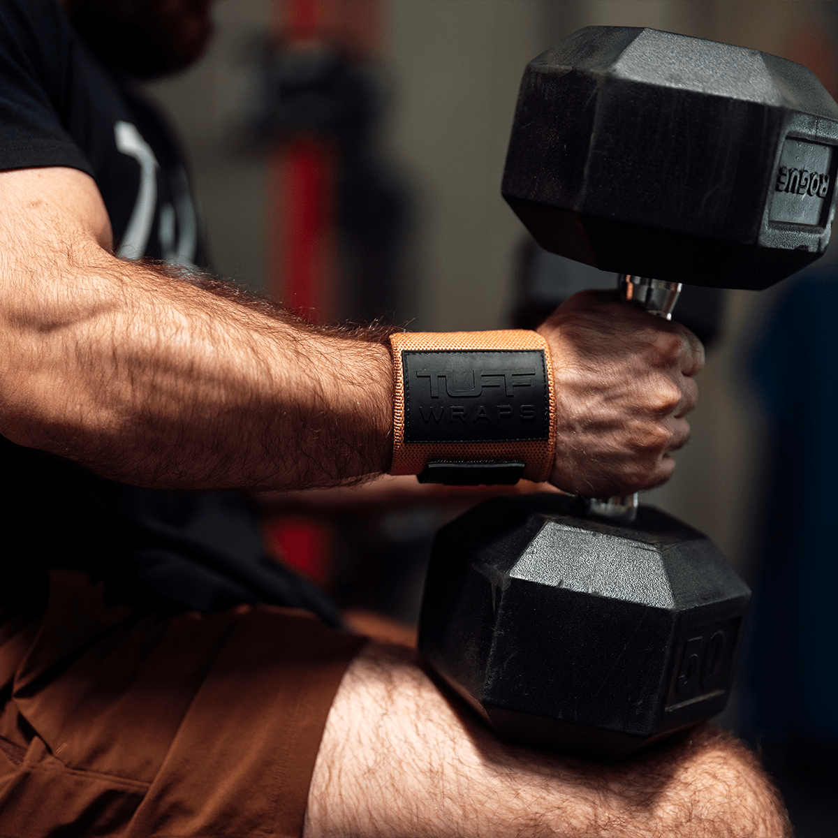 24" Villain Wrist Wraps - Sandstone 24 inch TuffWraps.com