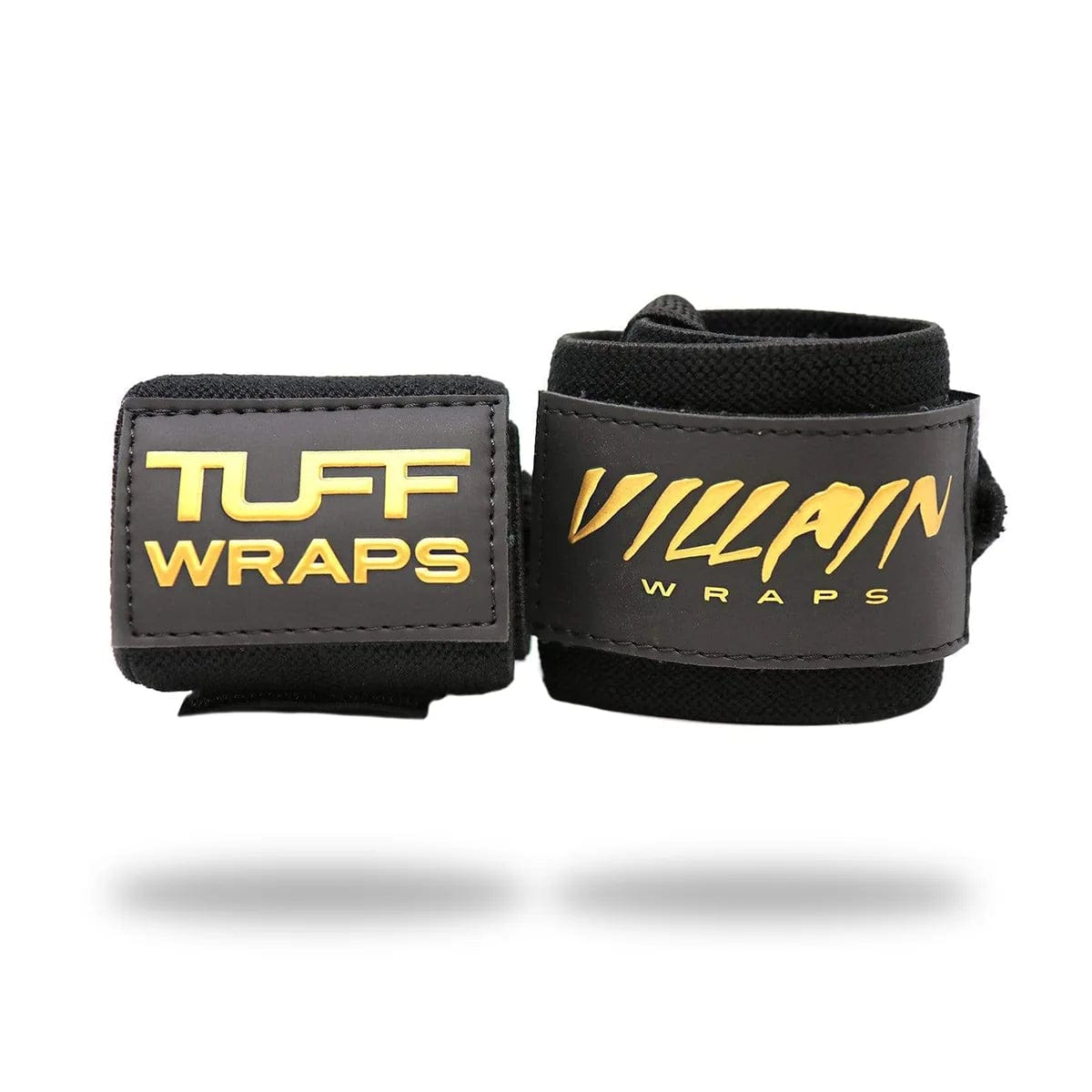 30" Villain Wrist Wraps - Black & Gold TuffWraps.com