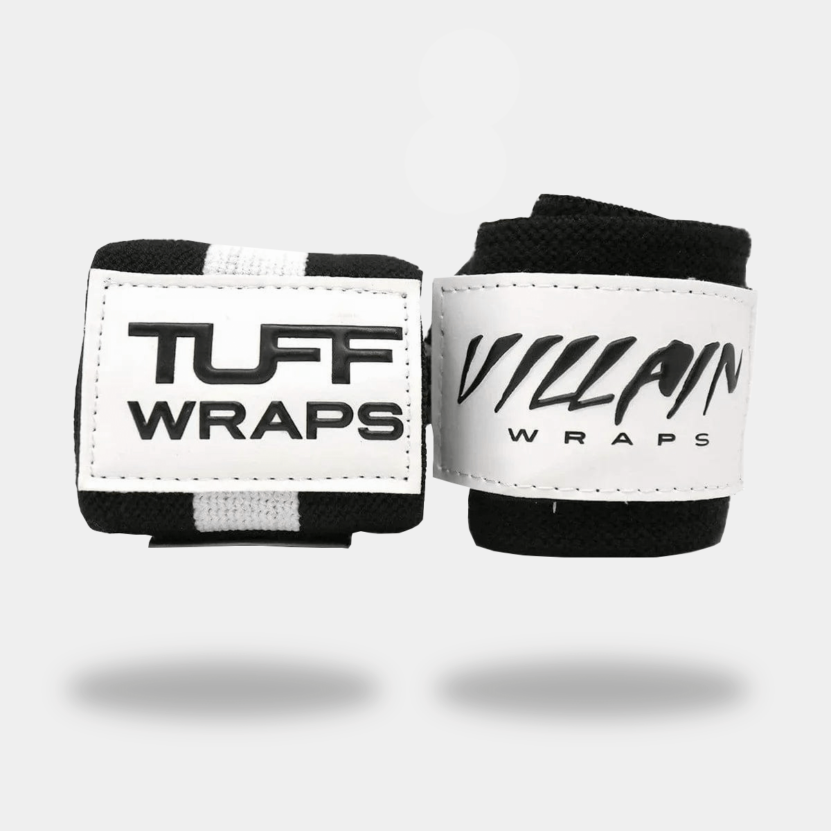 30" Villain Wrist Wraps - Black & White 30 inch TuffWraps.com