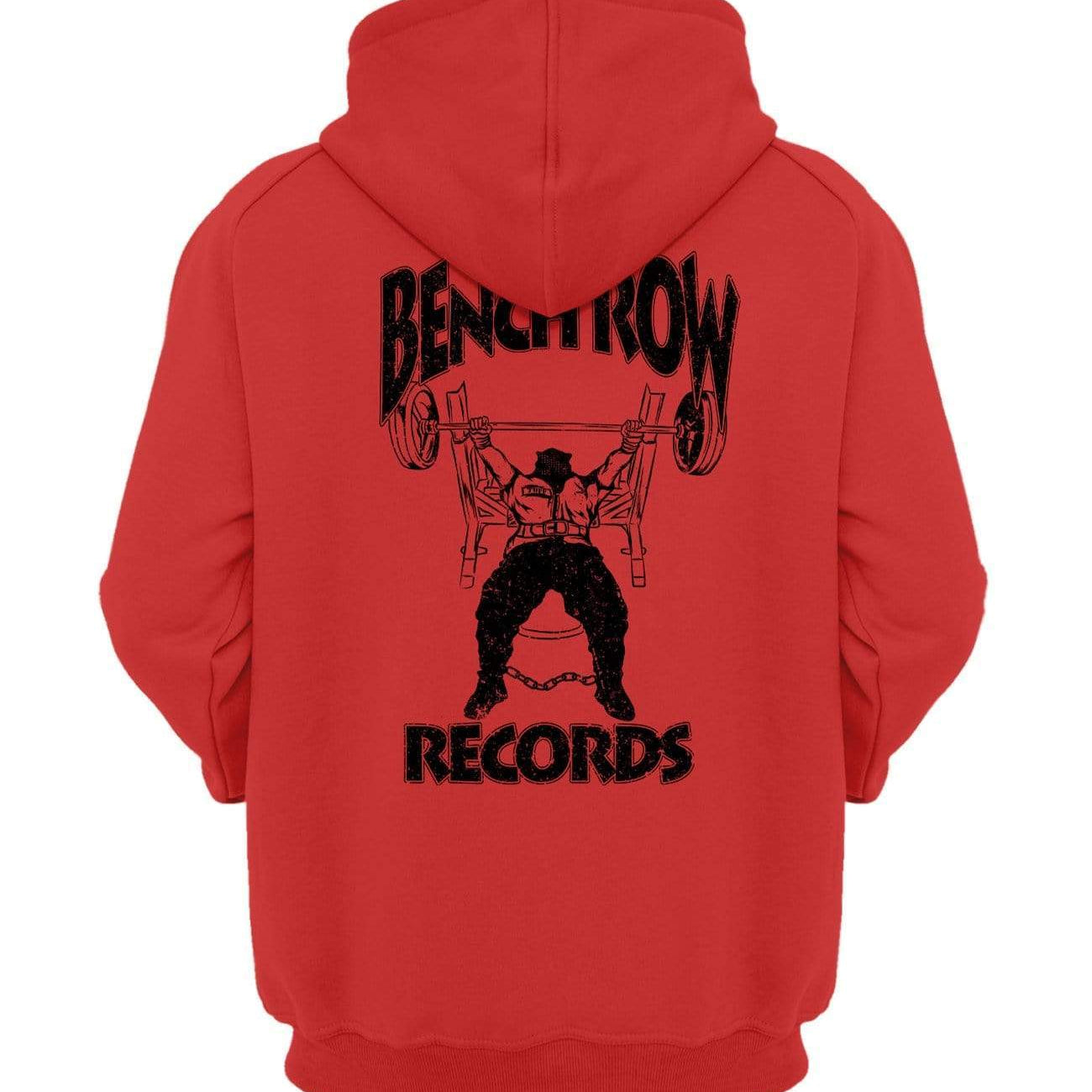Bench Row Records Hooded Sweatshirt XS / Red TuffWraps.com