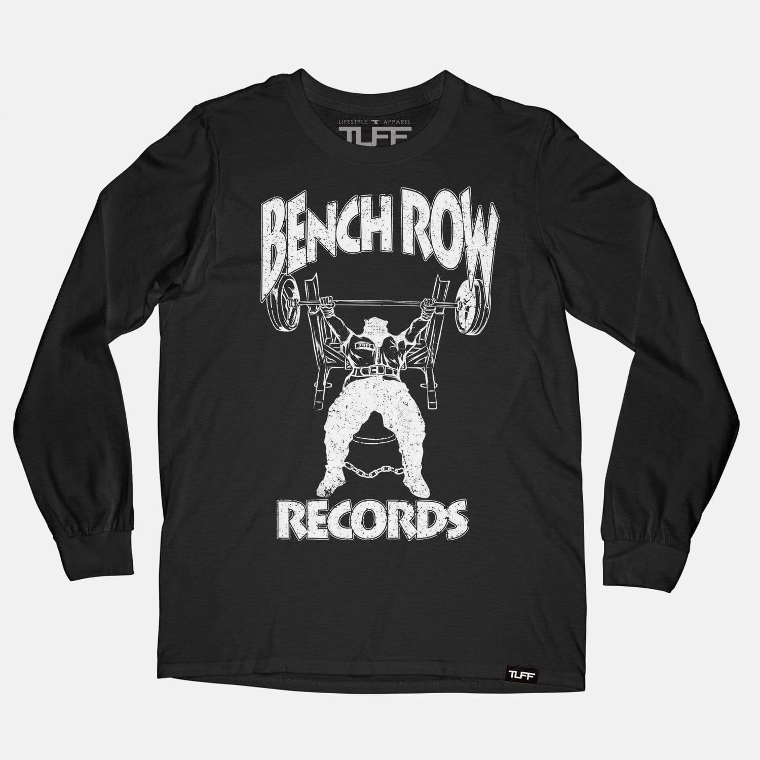 Bench Row Records Long Sleeve Tee Black / S / 2 TuffWraps.com