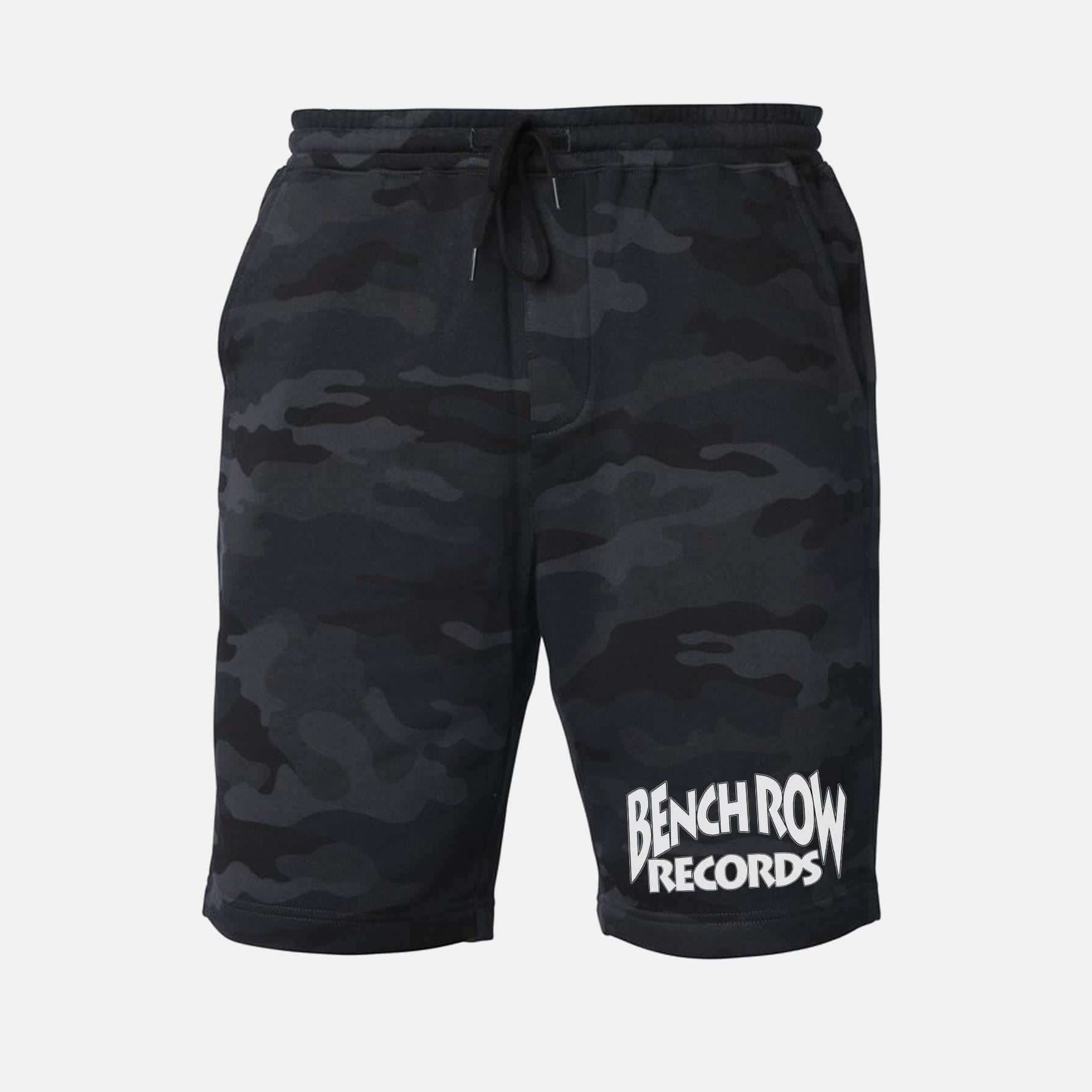 Bench Row Records Tapered Fleece Shorts Black Camo / XS / 1 TuffWraps.com