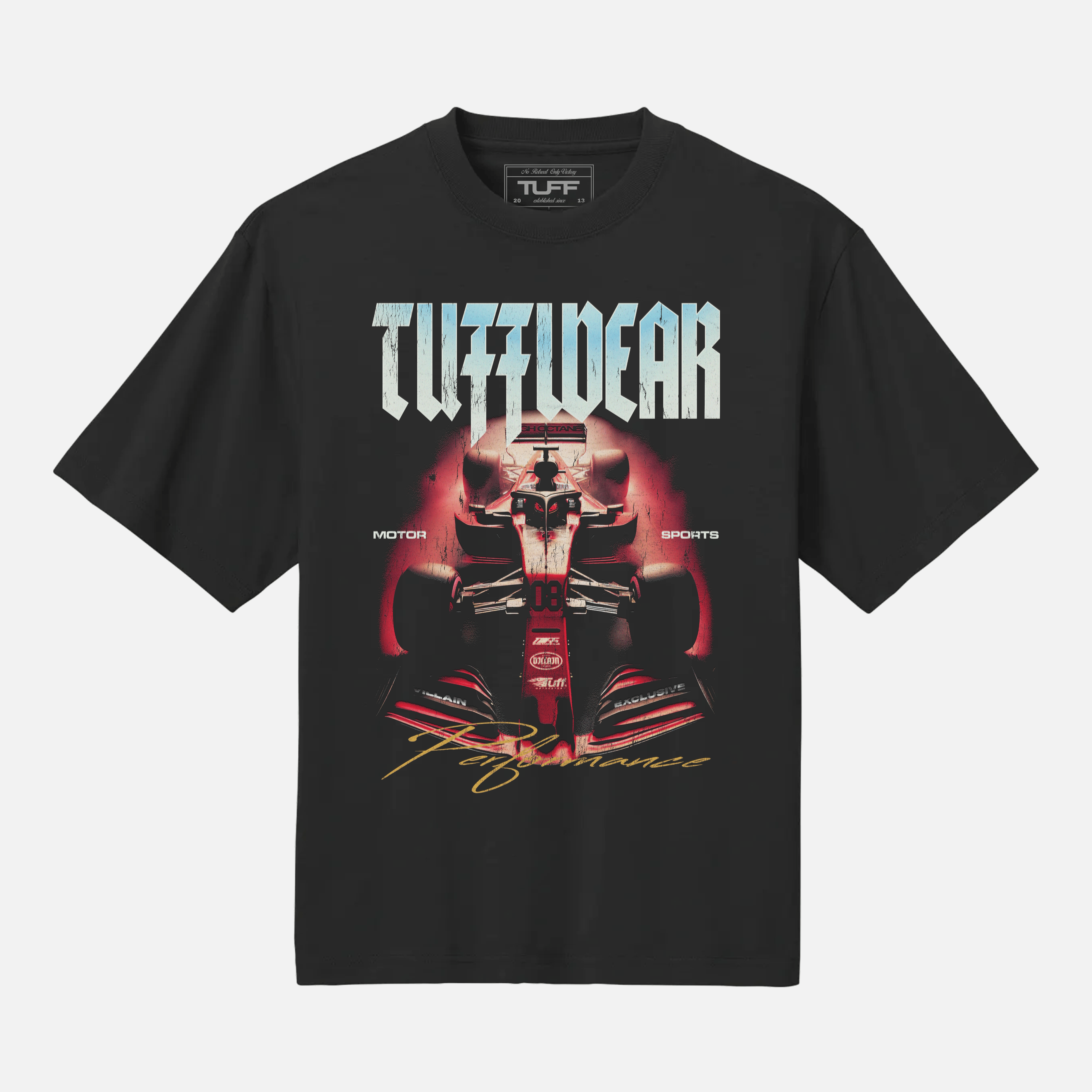 Built for Redline Tee Drop Shoulder / Black / XS TuffWraps.com