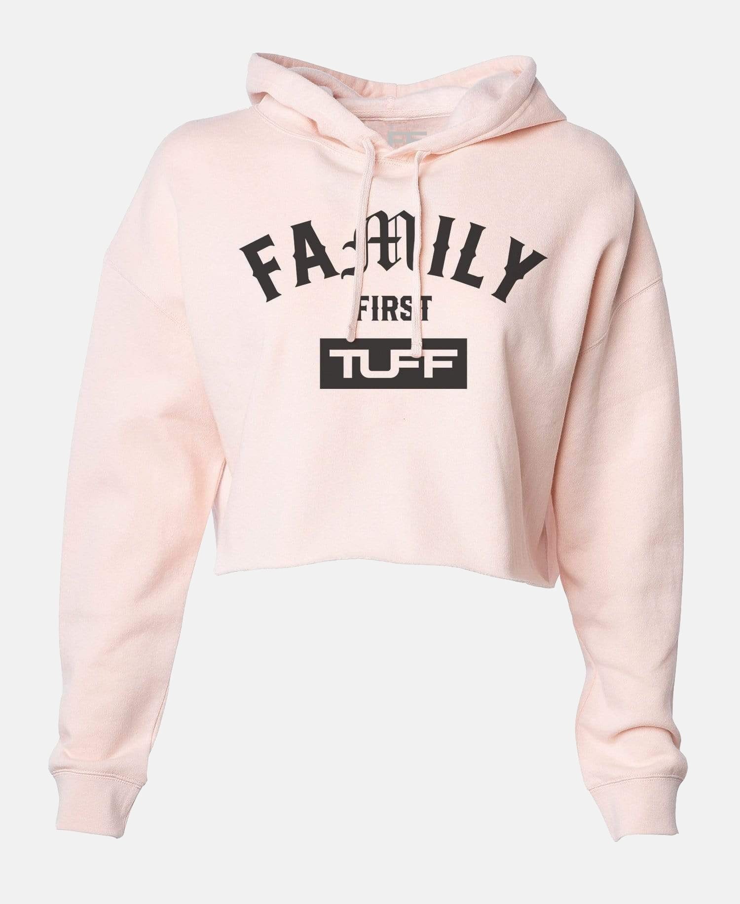 Family First Hooded Cropped Fleece Peach / XS TuffWraps.com