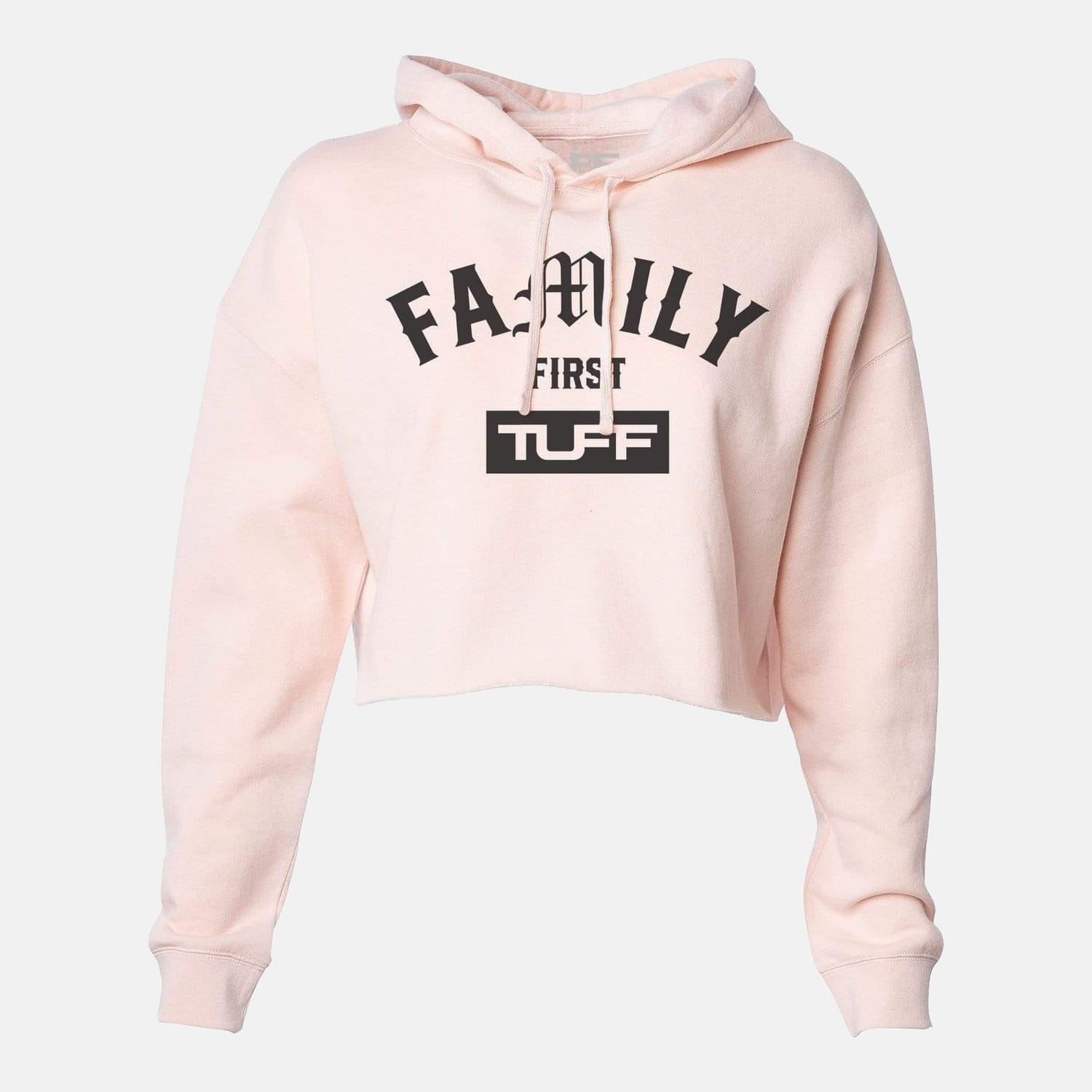 Family First Hooded Cropped Fleece Peach / XS TuffWraps.com