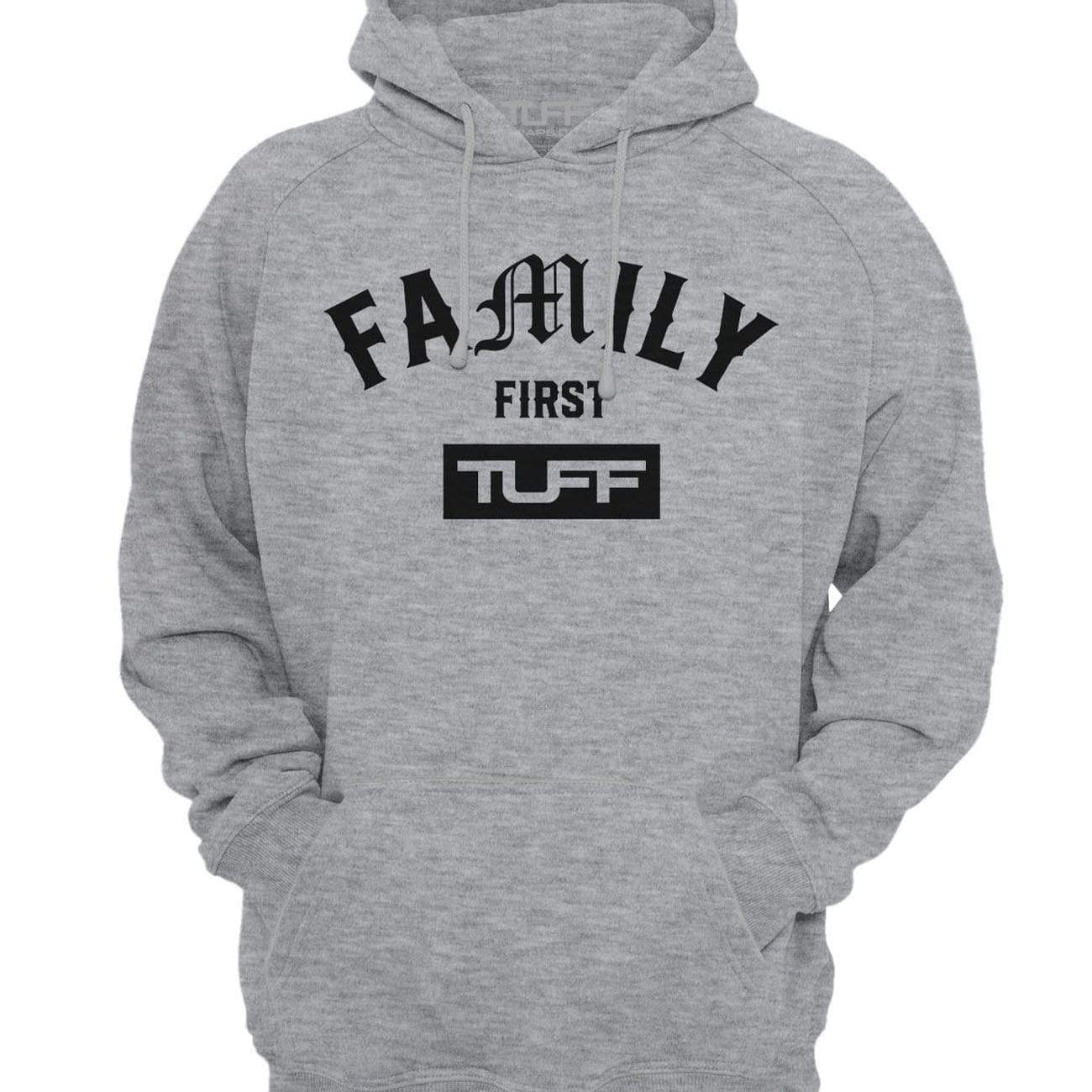 Family First Hooded Sweatshirt XS / Gray TuffWraps.com