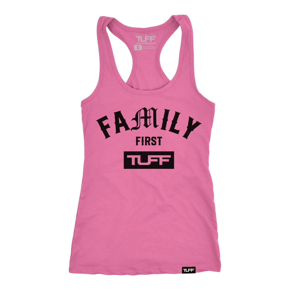 Family First Racerback Tank XS / Hot Pink TuffWraps.com
