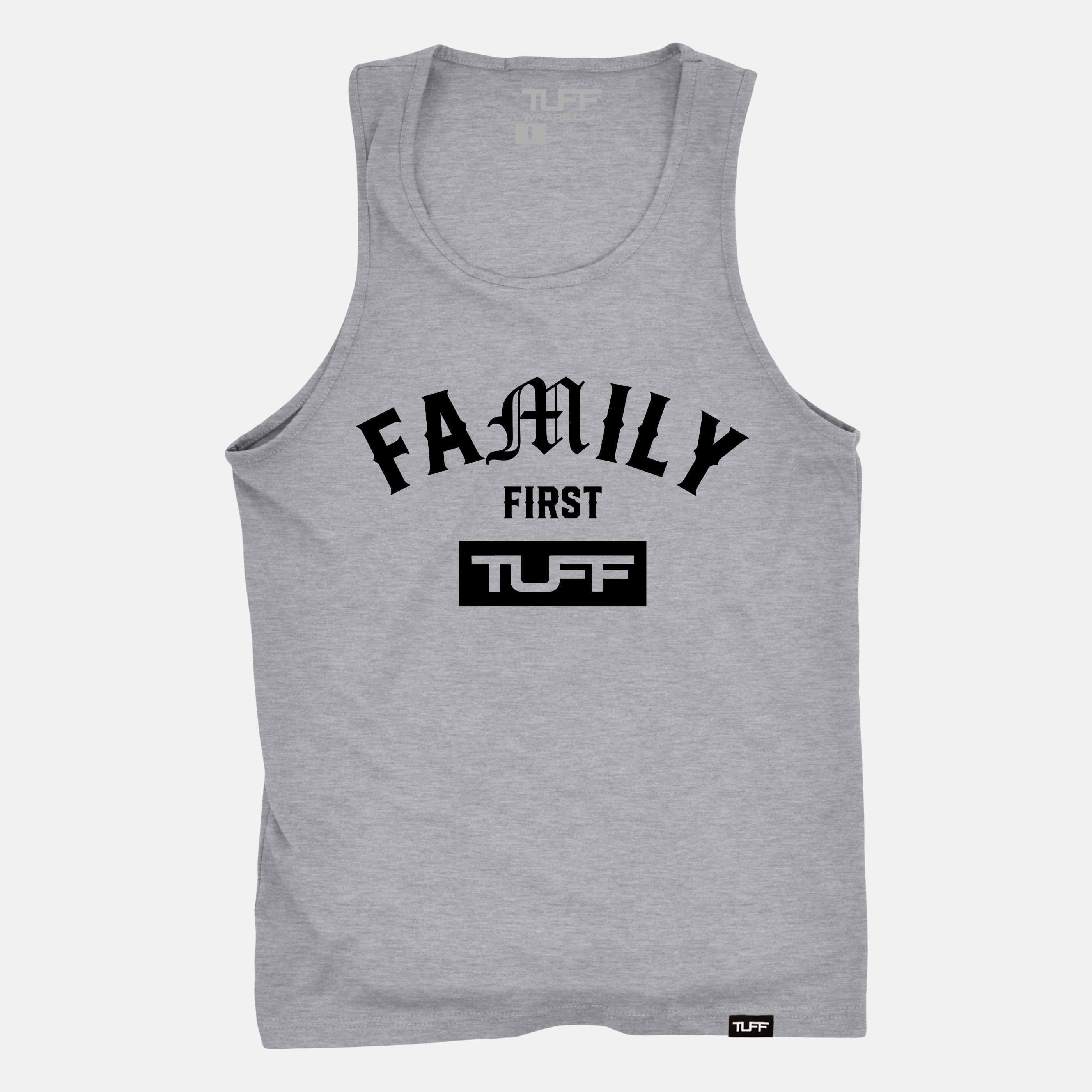 Family First Tank Heather Gray / S TuffWraps.com