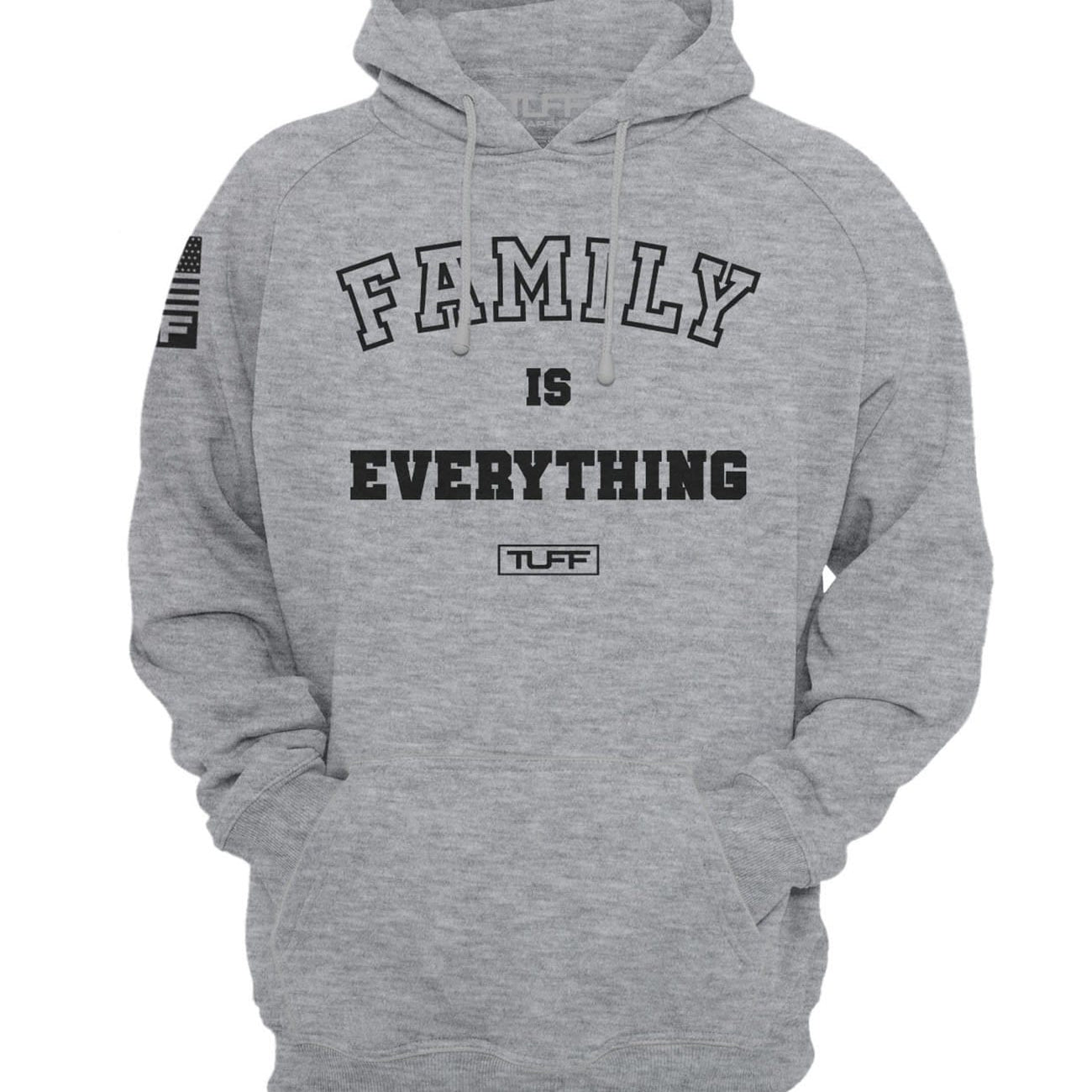 Family Is Everything Hooded Sweatshirt XS / Gray TuffWraps.com