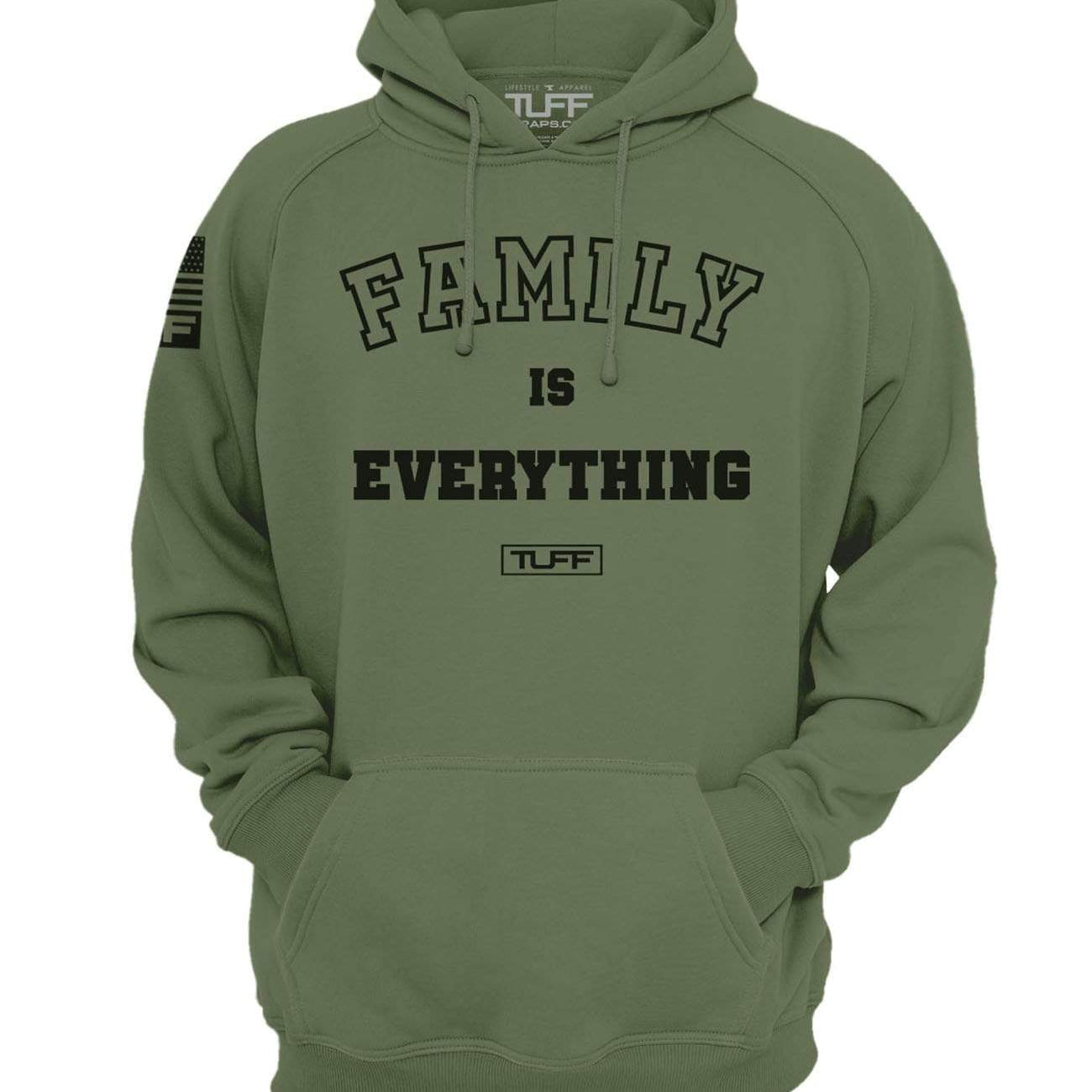 Family Is Everything Hooded Sweatshirt XS / Military Green TuffWraps.com