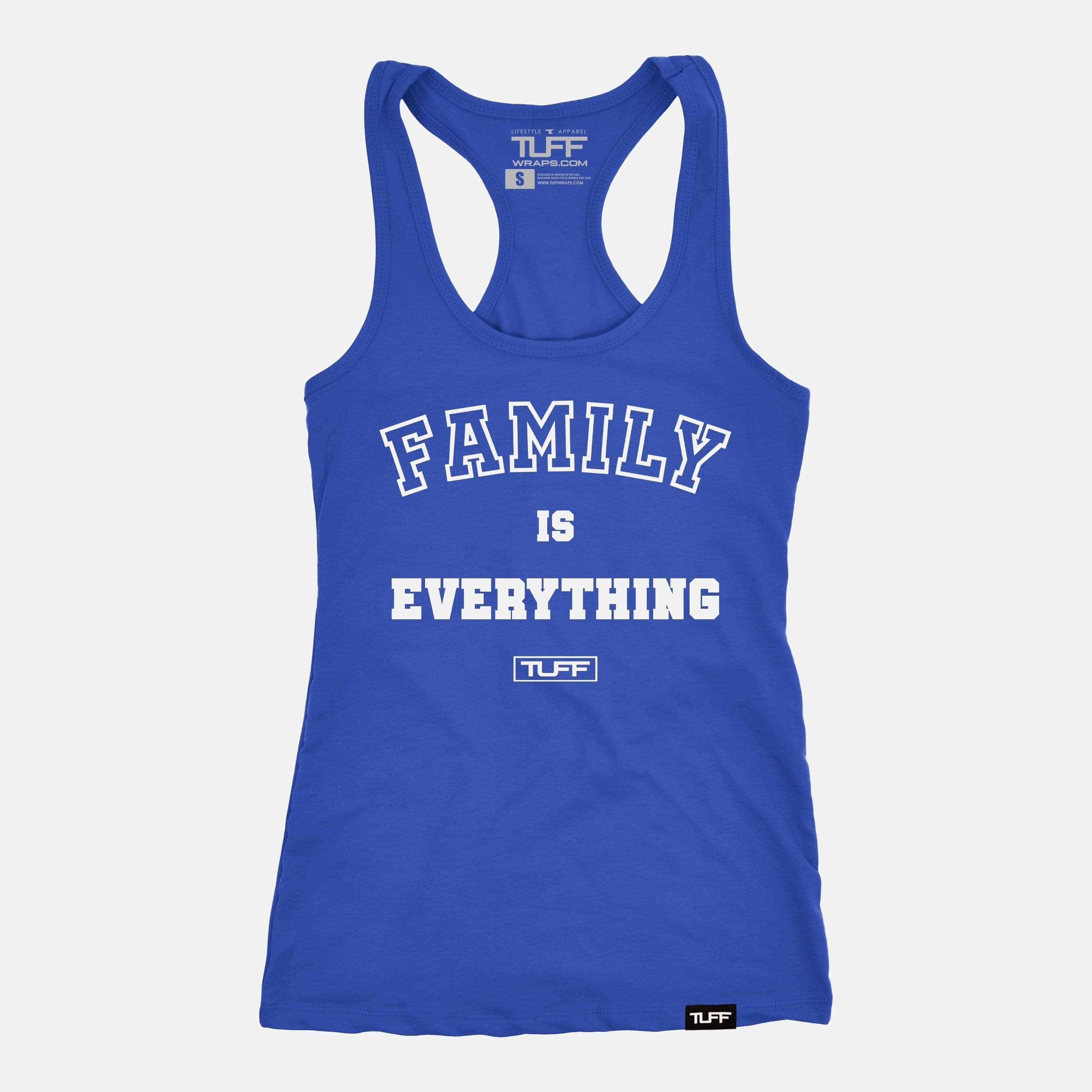Family Is Everything Racerback Tank Blue / XS TuffWraps.com