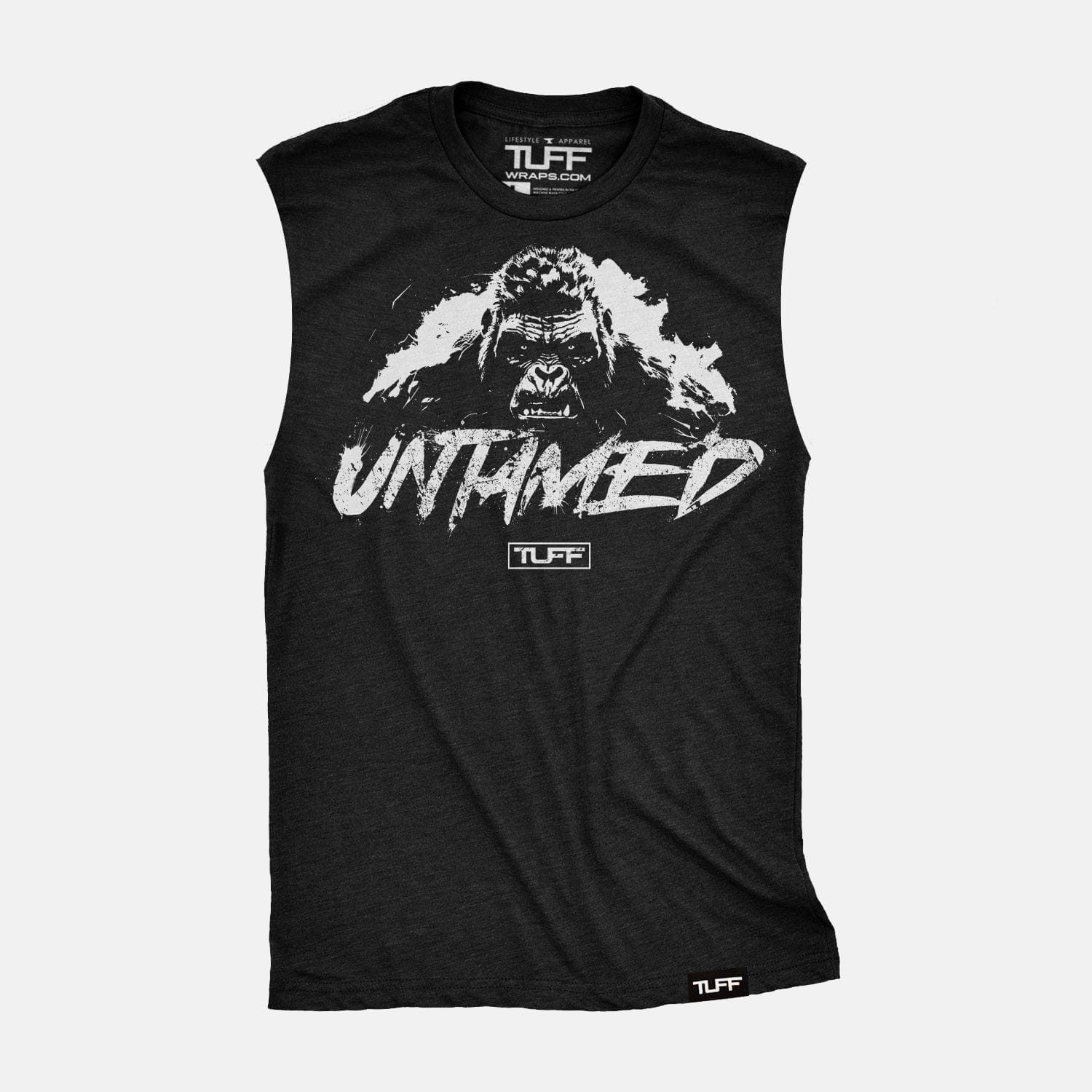 Jungle Juggernaut Untamed Raw Edge Muscle Tank Black / S TuffWraps.com