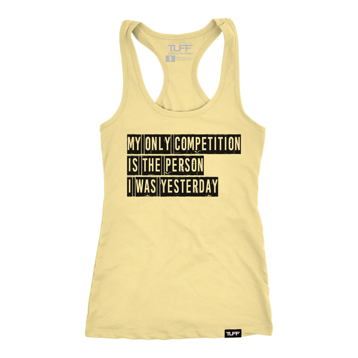 My Only Competition Racerback Tank XS / Banana Cream TuffWraps.com