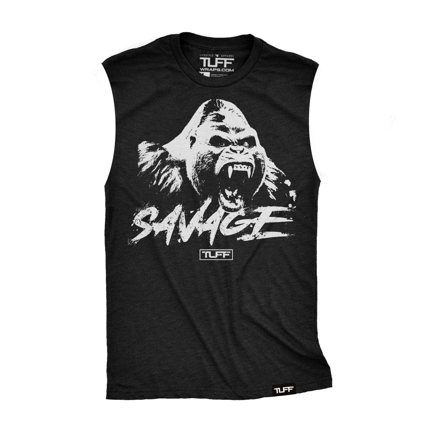 Primal Powerhouse Savage Raw Edge Muscle Tank Black / XS TuffWraps.com