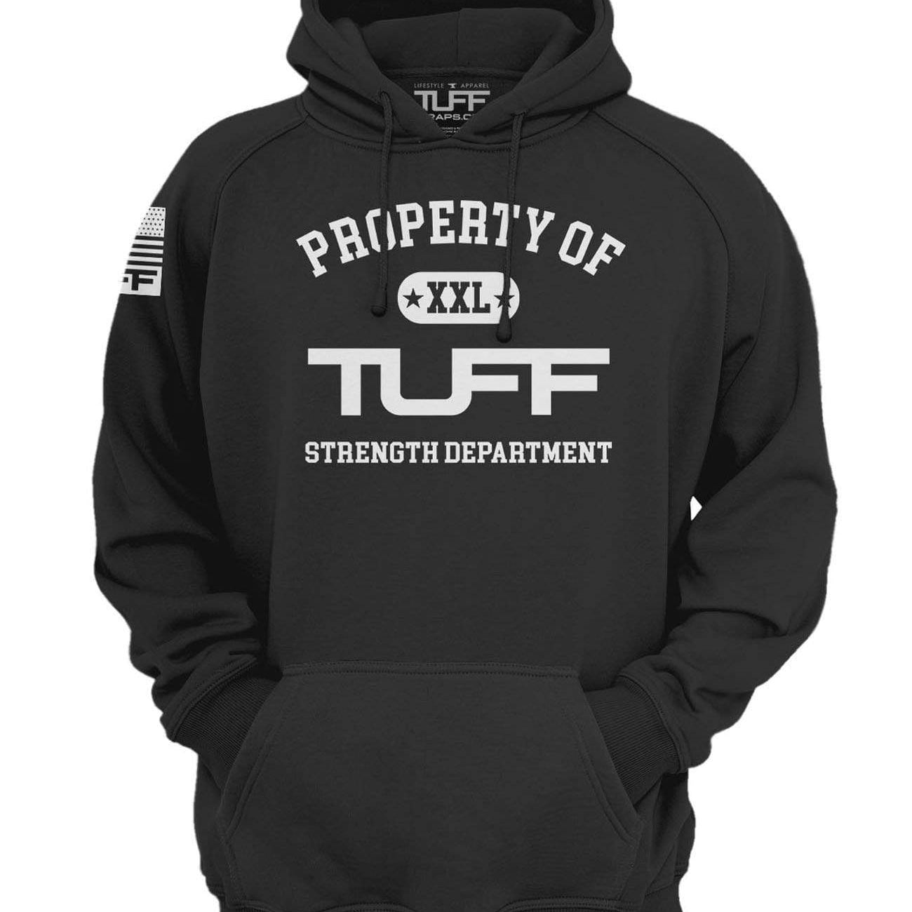 Property of TUFF Hooded Sweatshirt XS / Black TuffWraps.com