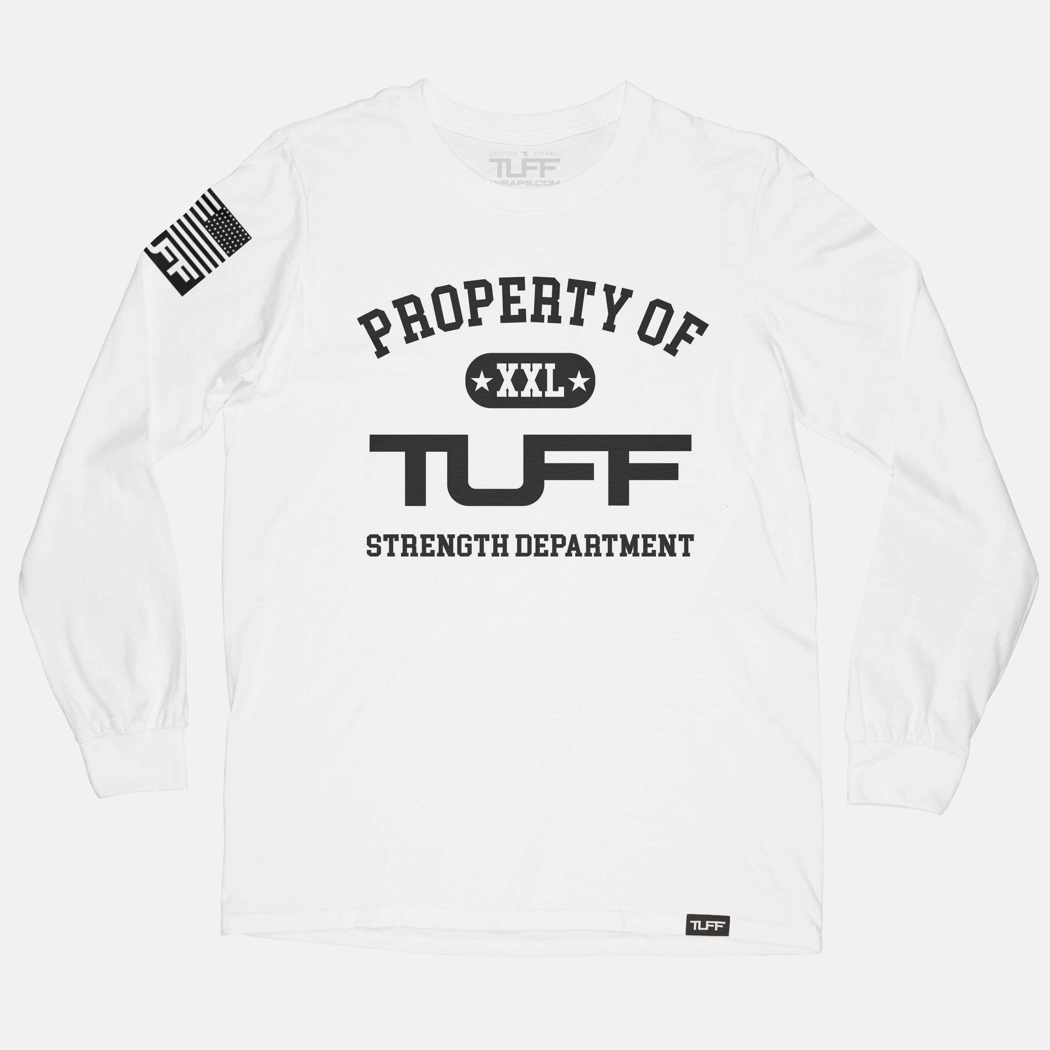 Property of TUFF Long Sleeve Tee White / S TuffWraps.com