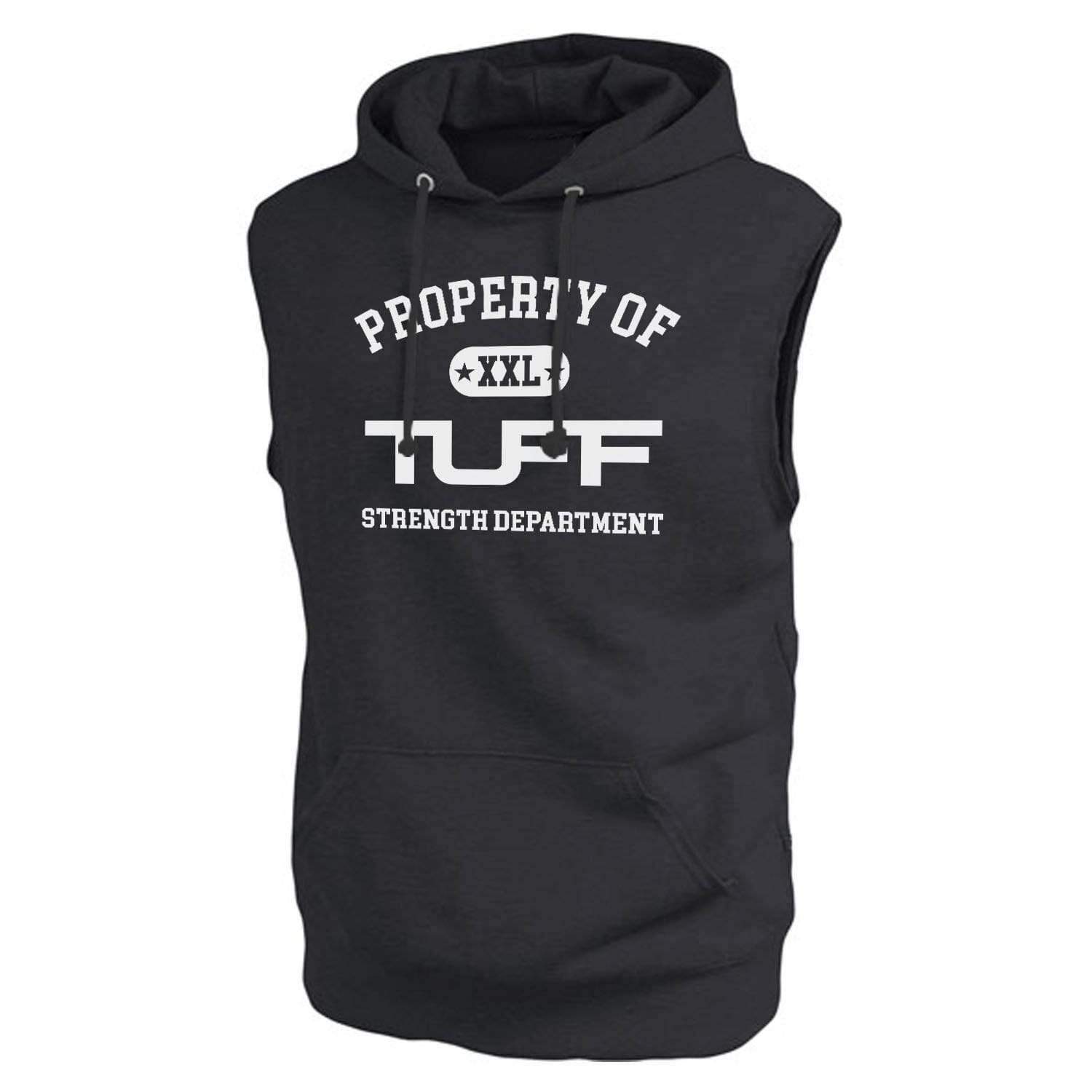 Property of TUFF Muscle Hooded Fleece S / Black TuffWraps.com