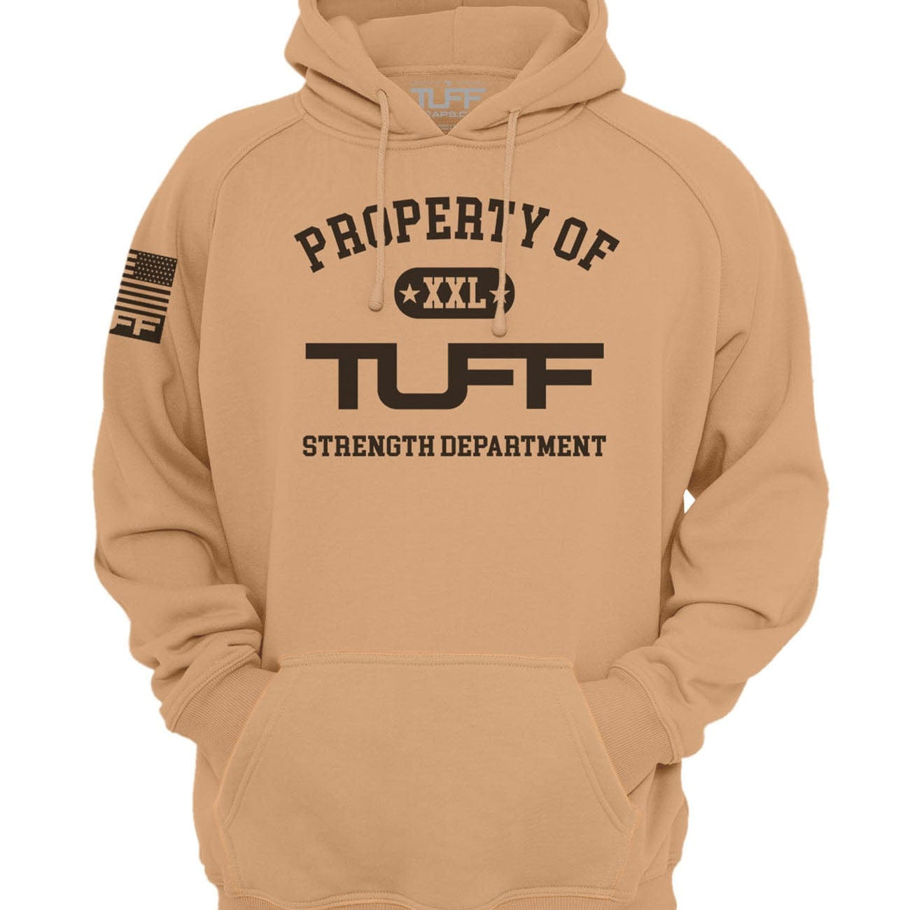 Property of TUFF Sandstone Hooded Sweatshirt S / Sandstone TuffWraps.com