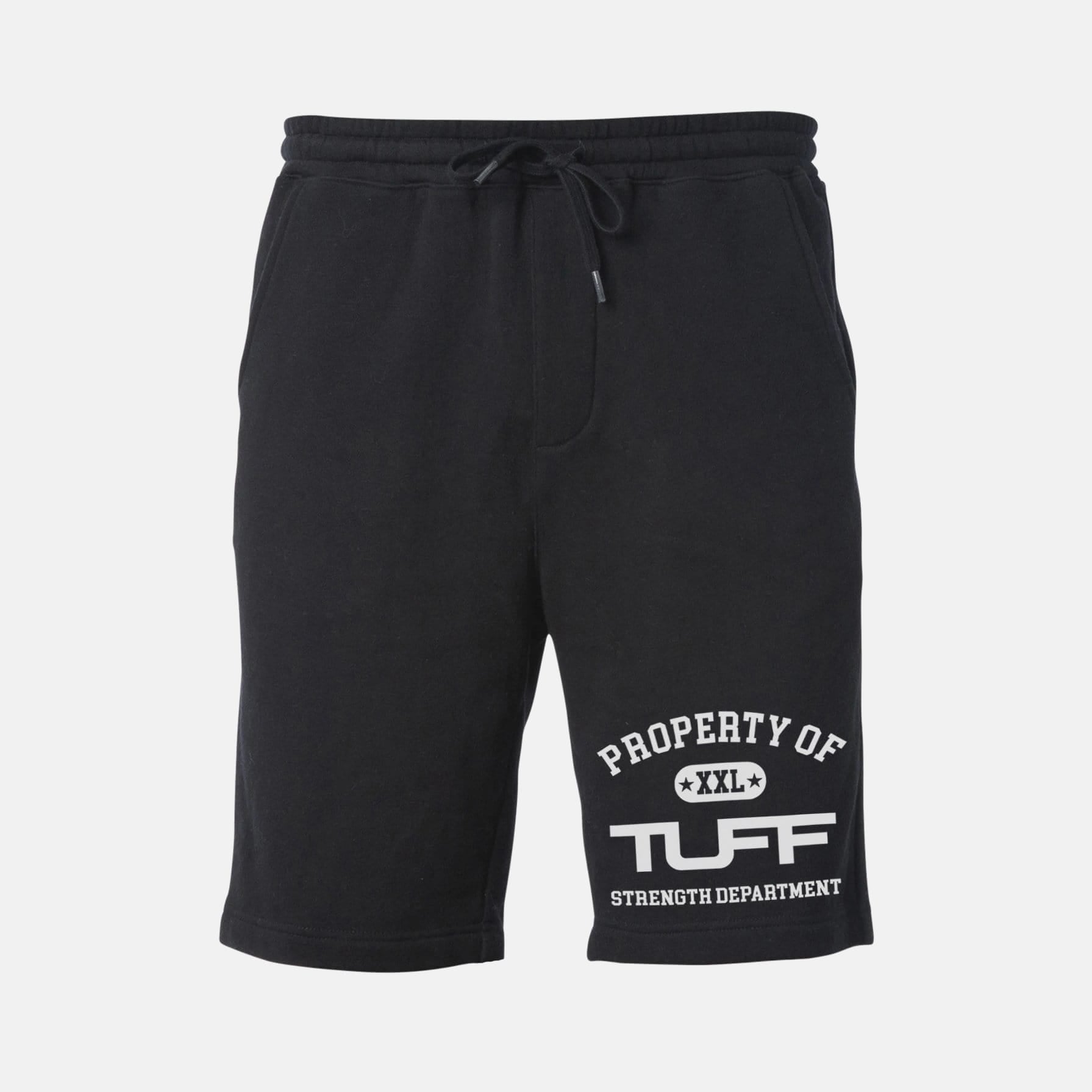 Property of TUFF Tapered Fleece Shorts Black / XS TuffWraps.com