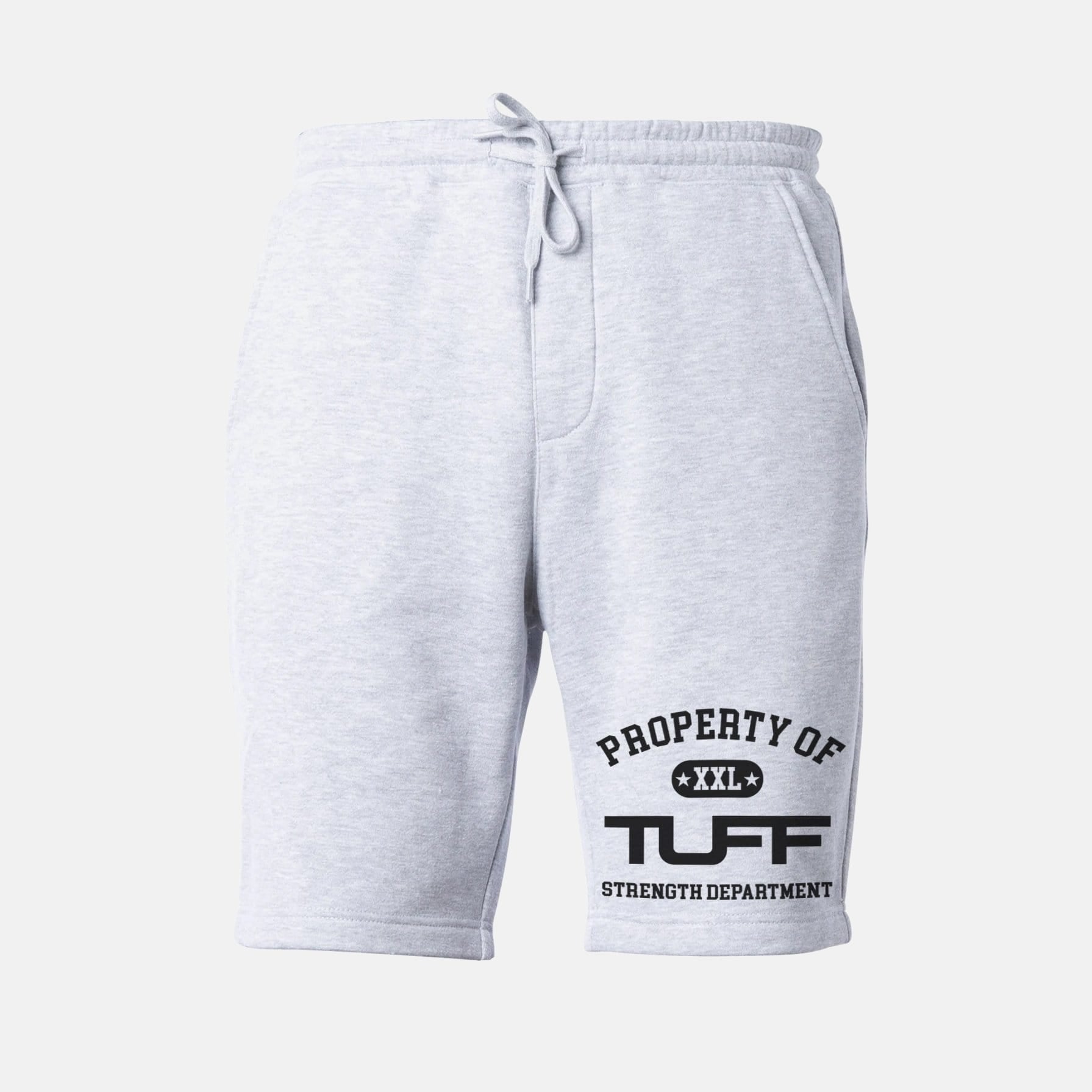 Property of TUFF Tapered Fleece Shorts Gray / XS TuffWraps.com