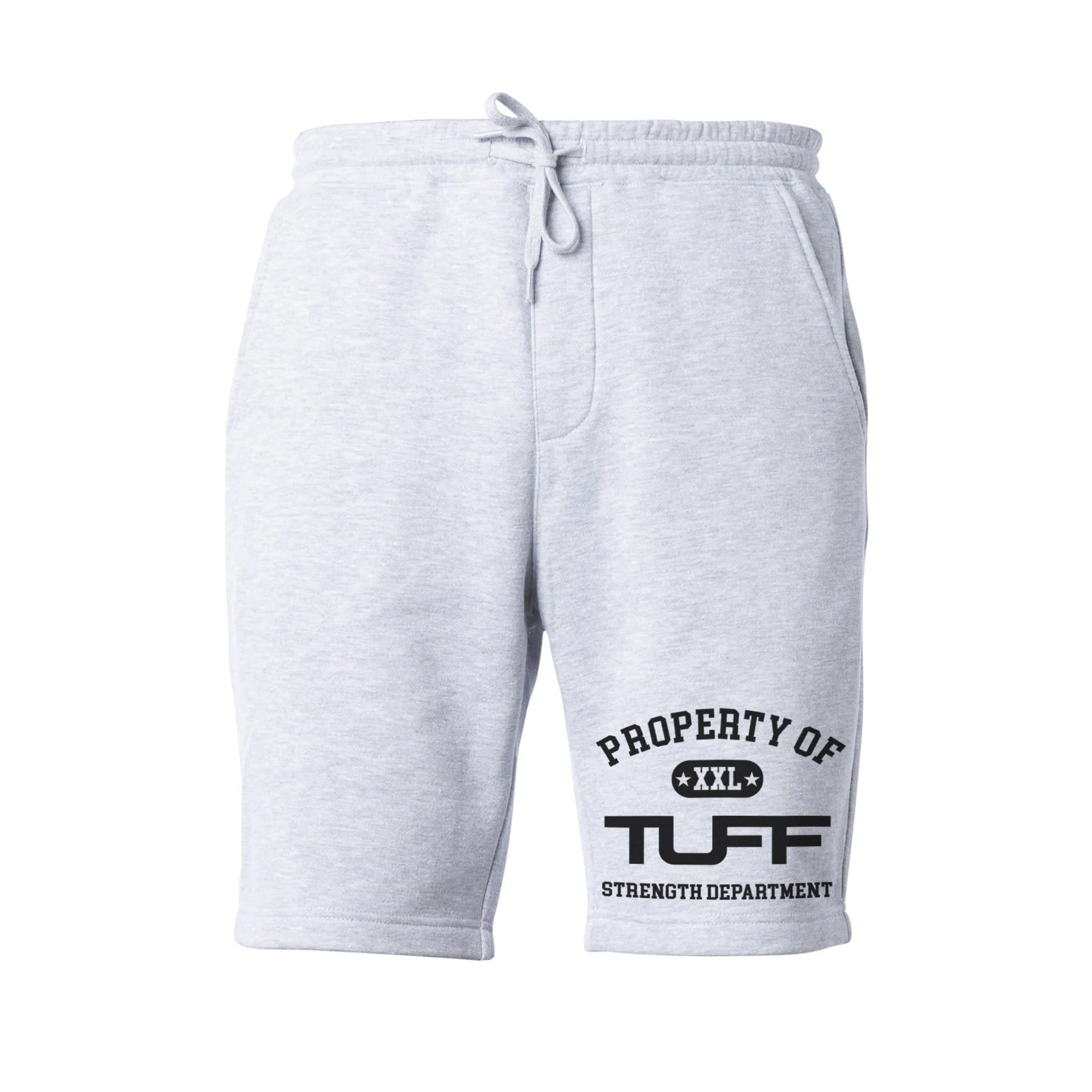 Property of TUFF Tapered Fleece Shorts XS / Gray TuffWraps.com