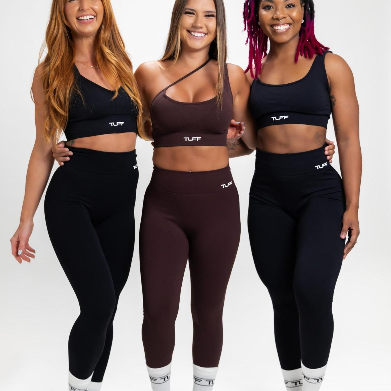 Sleek Skinny Strap Sports Bra - Brown TuffWraps.com