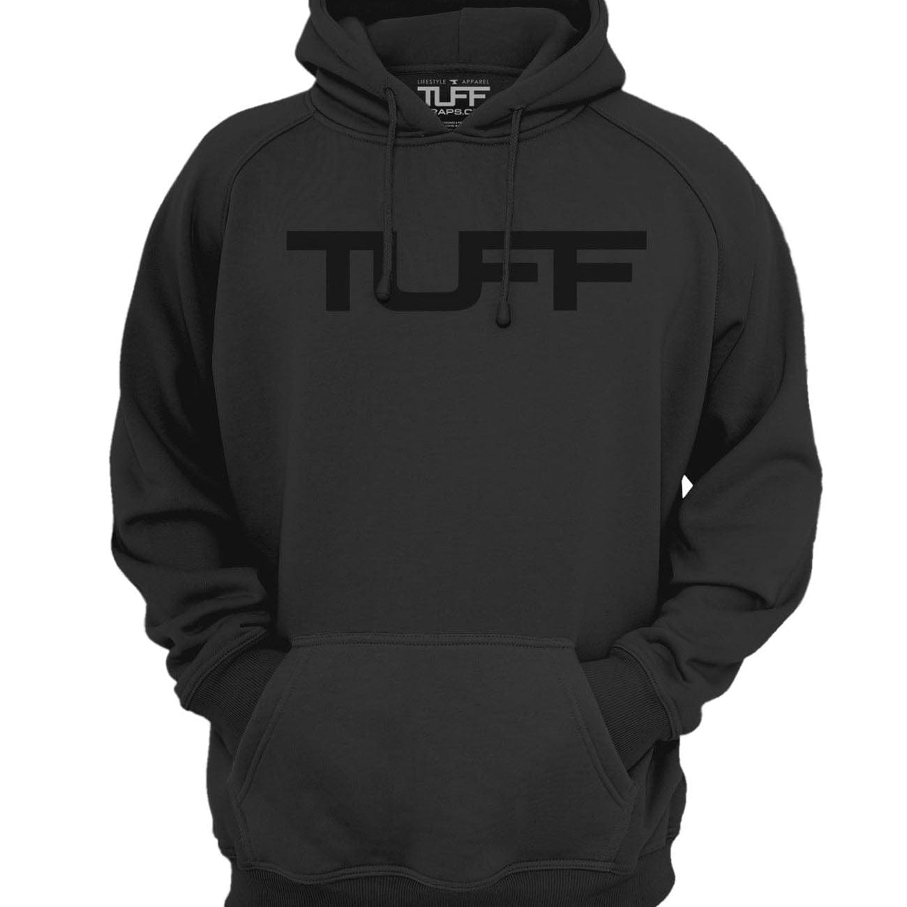 Solid Black TUFF Apocalyptic Hooded Sweatshirt S / Black TuffWraps.com
