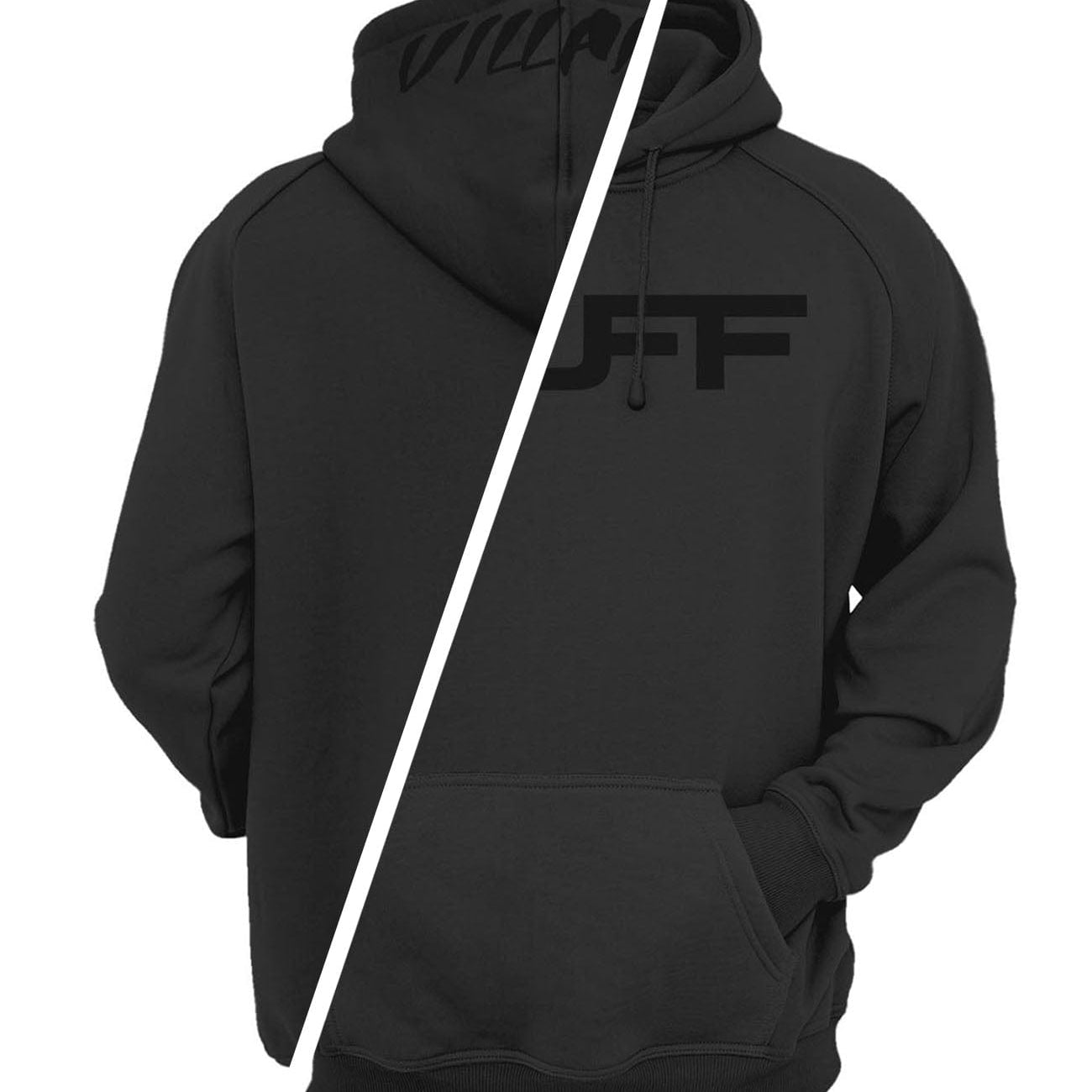 Solid Black TUFF Apocalyptic Hooded Sweatshirt TuffWraps.com