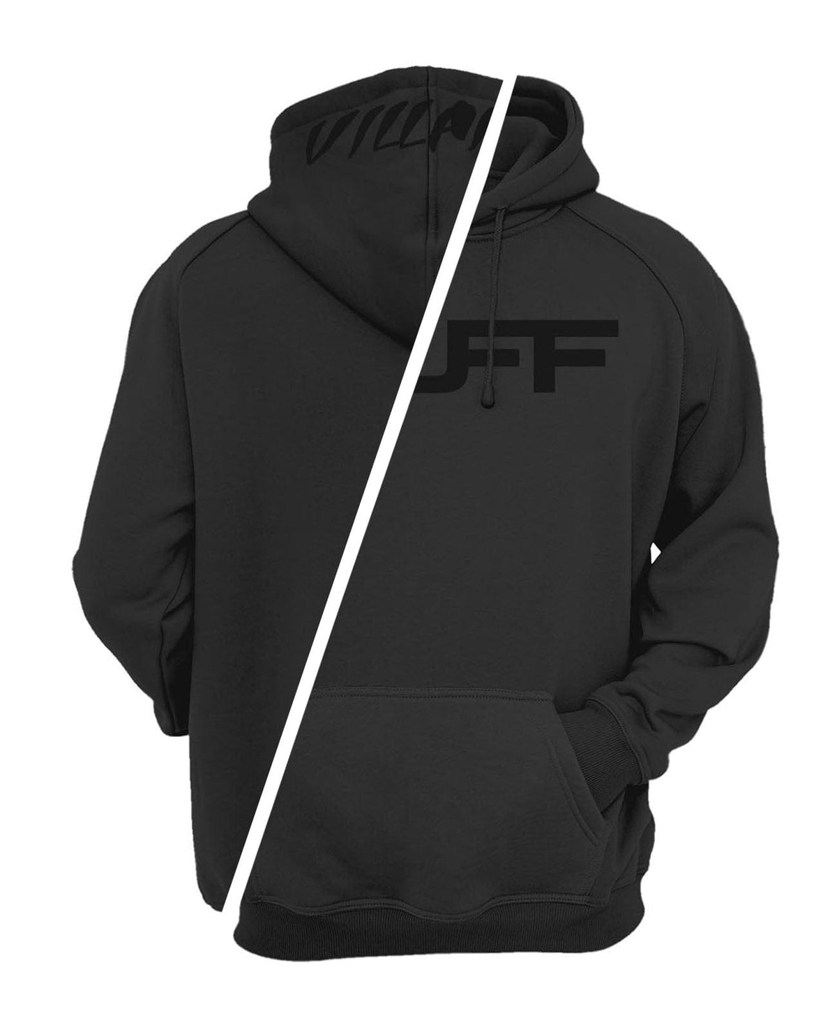 Solid Black TUFF Apocalyptic Hooded Sweatshirt TuffWraps.com