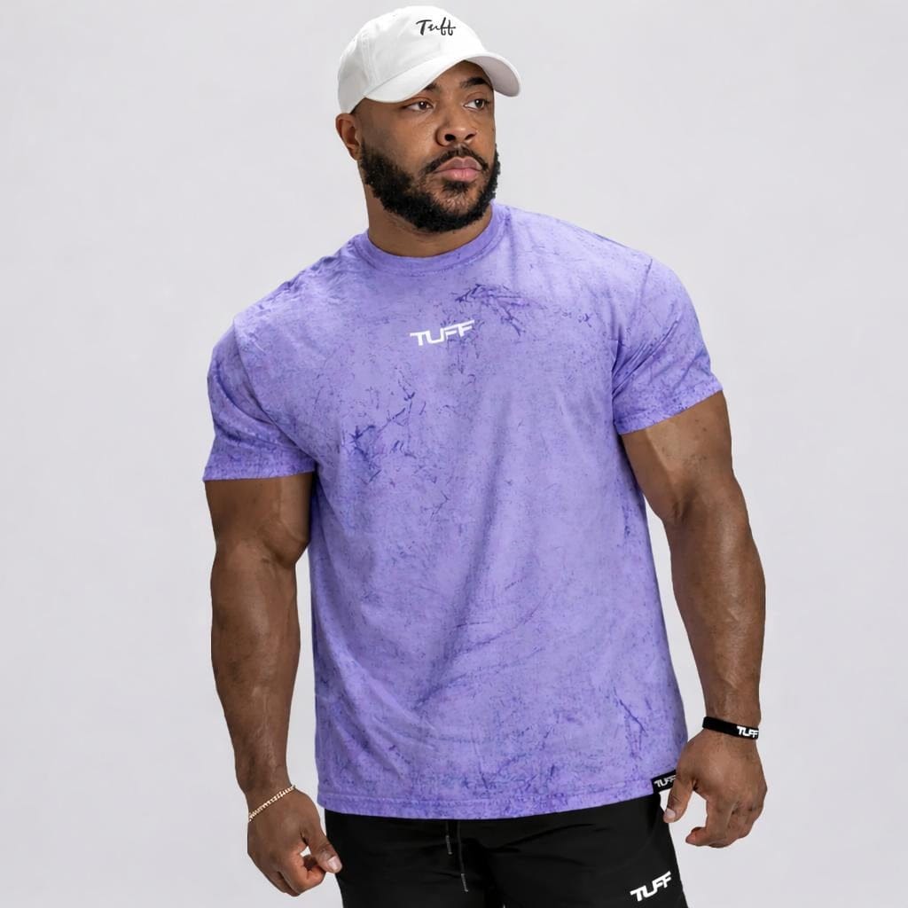 Stone Wash Essentials Tee Purple / S TuffWraps.com