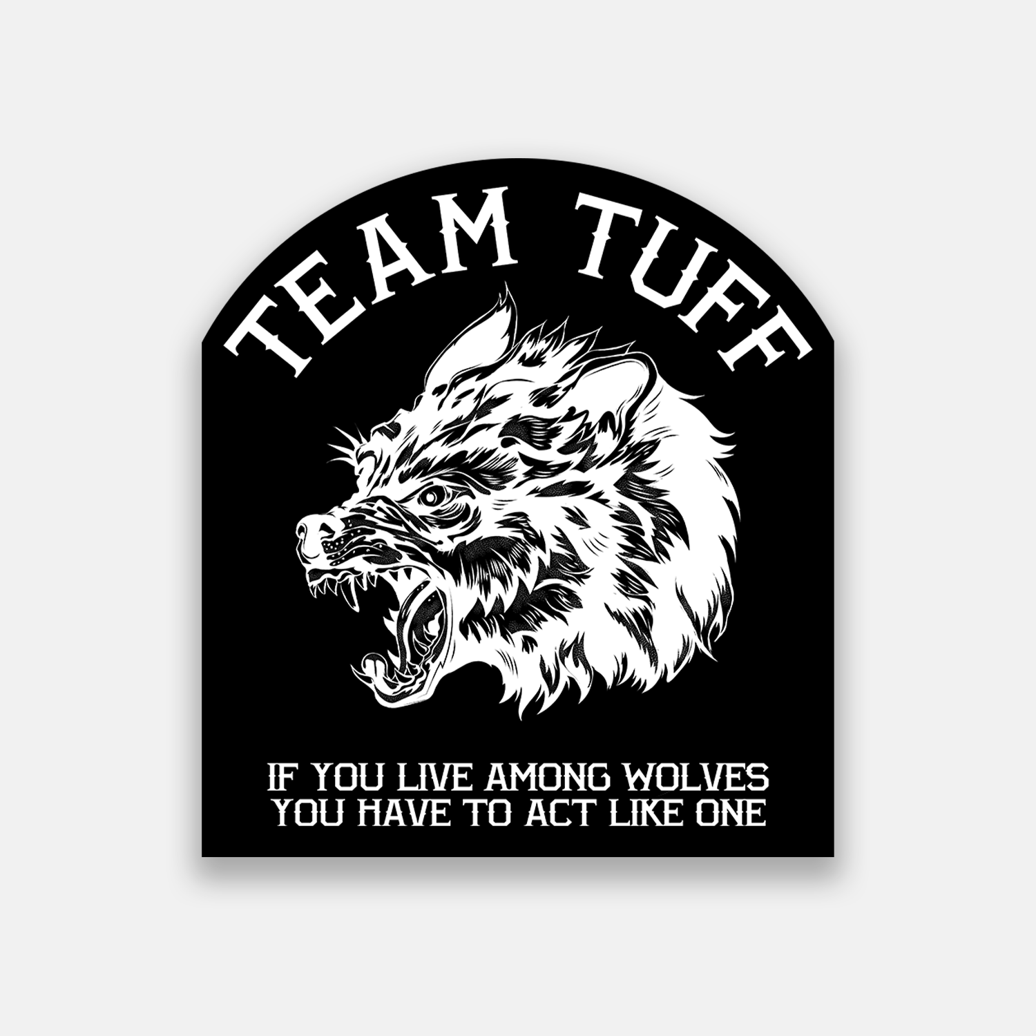 TEAM TUFF Wolves Club Sticker TuffWraps.com