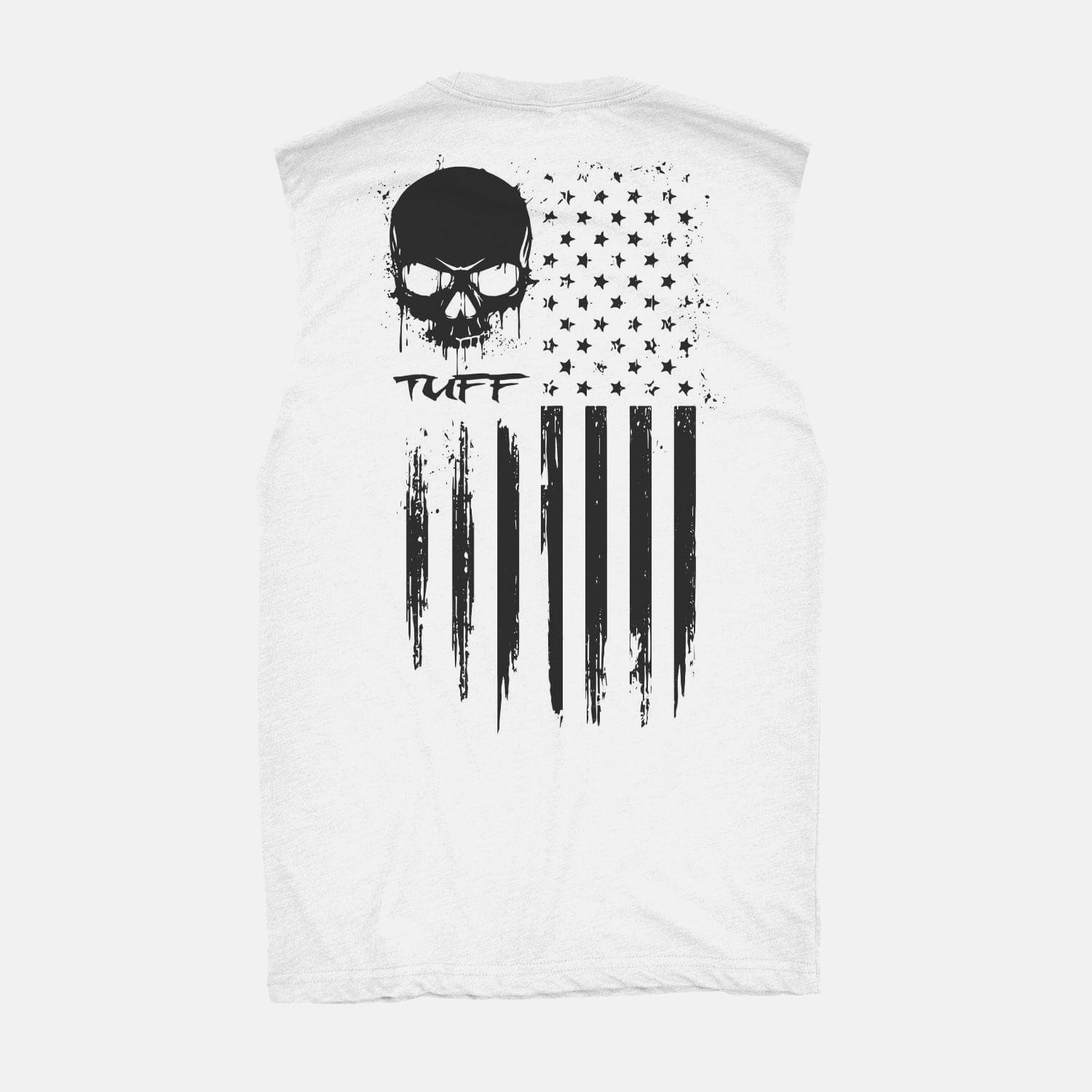 The "No Surrender" Raw Edge Muscle Tank White / S TuffWraps.com