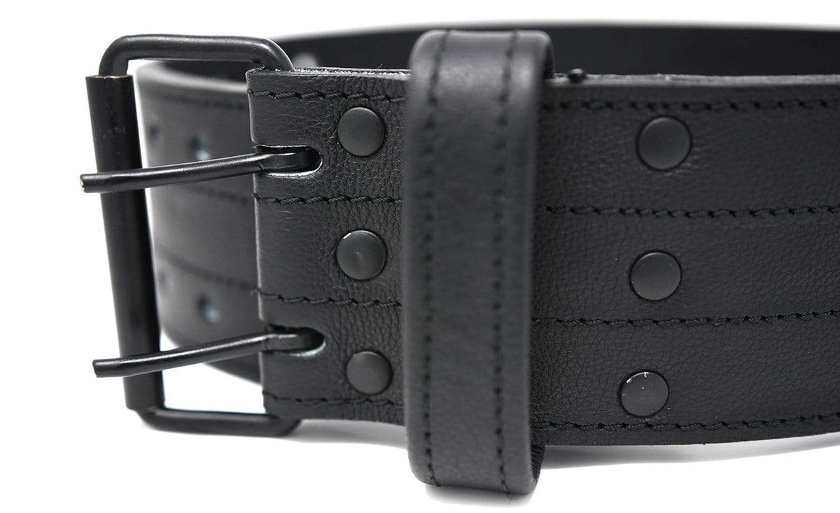 TUFF 10mm Leather Double Prong Weightlifting Belt TuffWraps.com