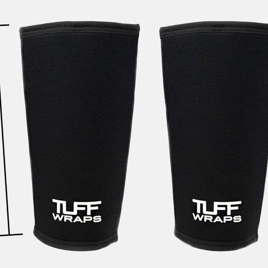 TUFF 7mm Competition Knee Sleeves (All Black) TuffWraps.com