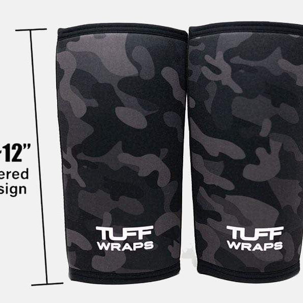 TUFF 7mm Competition Knee Sleeves (Black Camo) TuffWraps.com