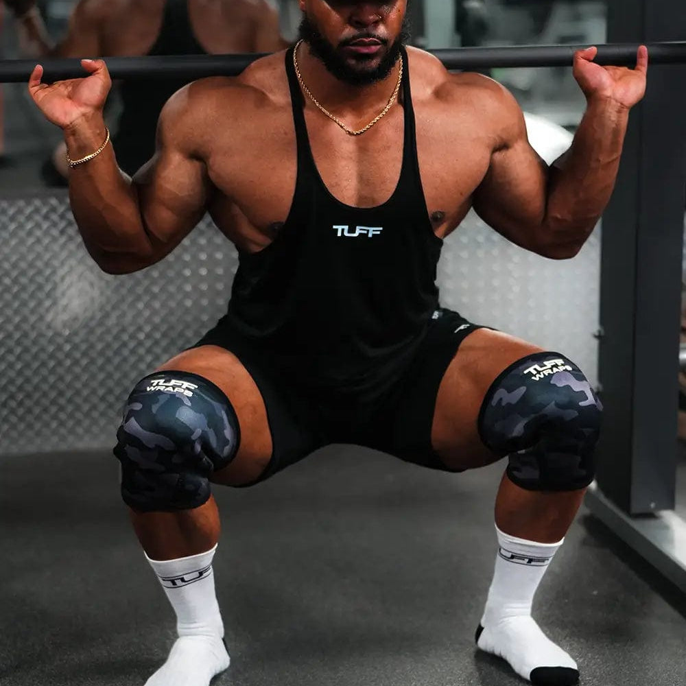 TUFF 7mm Competition Knee Sleeves (Black Camo) TuffWraps.com