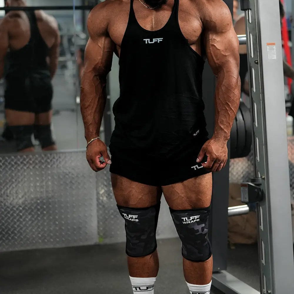 TUFF 7mm Competition Knee Sleeves (Black Camo) TuffWraps.com