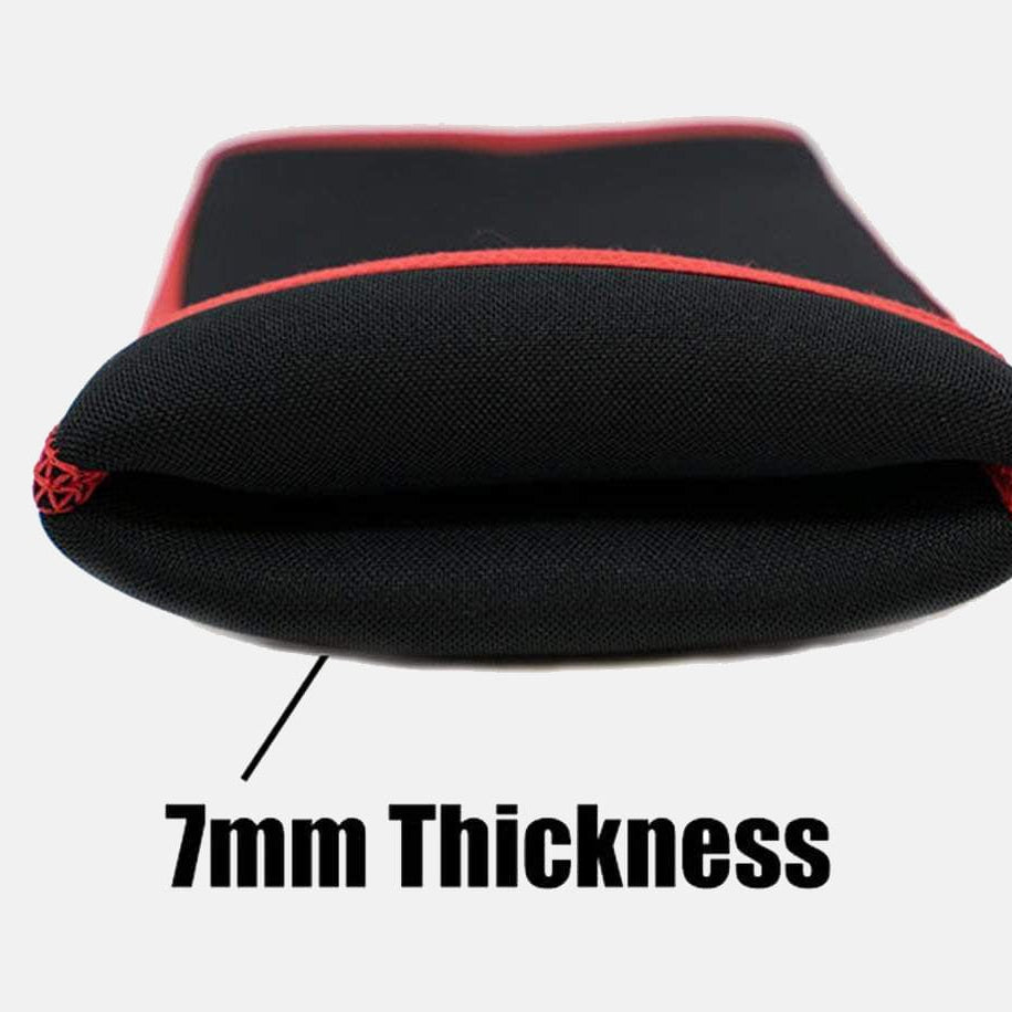 TUFF 7mm Competition Knee Sleeves (Black/Red) TuffWraps.com