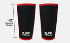 TUFF 7mm Competition Knee Sleeves (Black/Red) TuffWraps.com