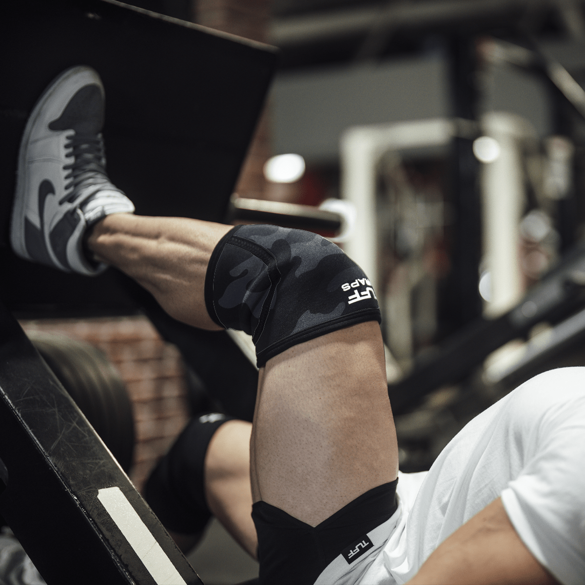 TUFF 7mm X-Training Knee Sleeves (Black Camo) TuffWraps.com